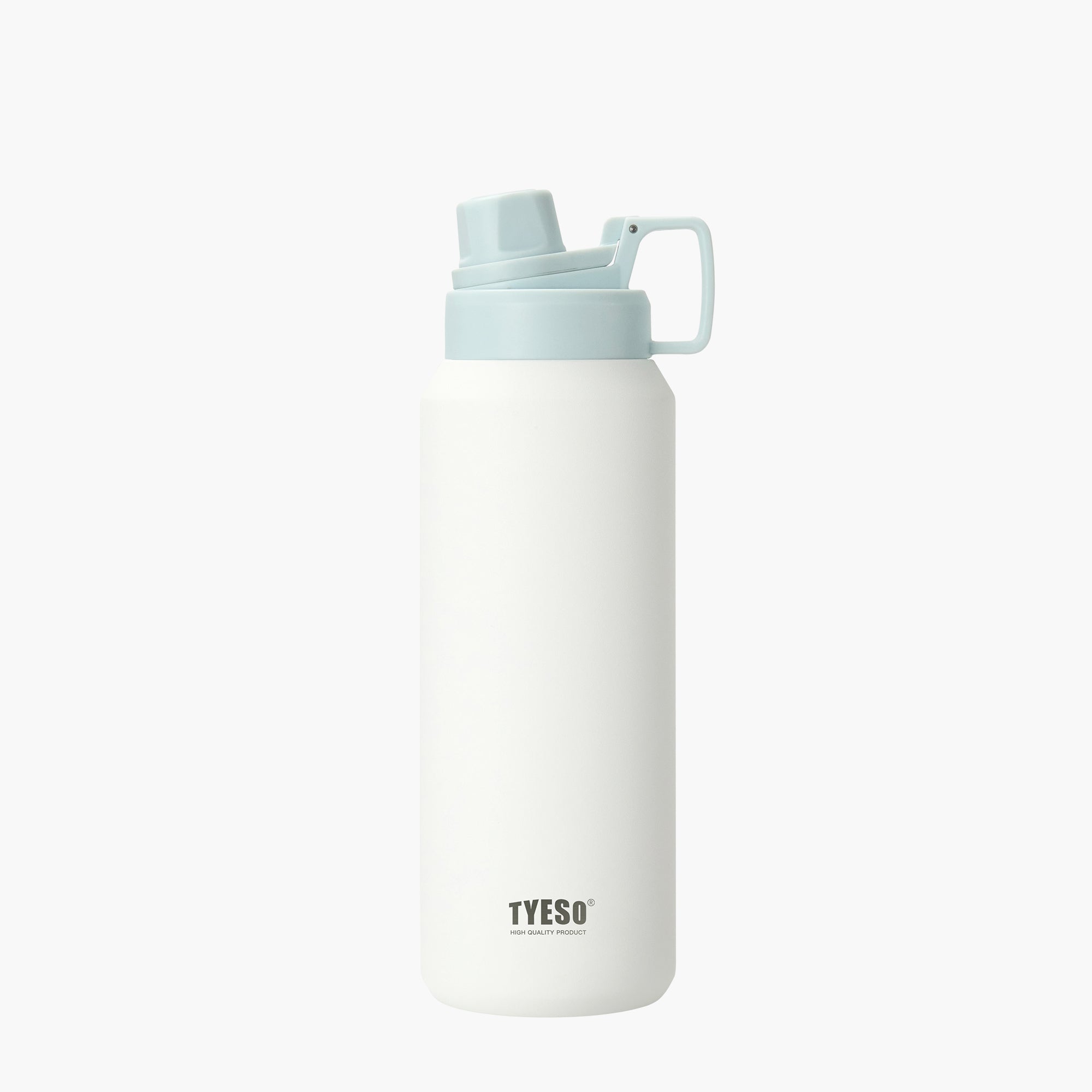 TYESO FIZZ HAZE Sports Bottle with Soft Spout in White, 40 oz – carry handle detail #color_white