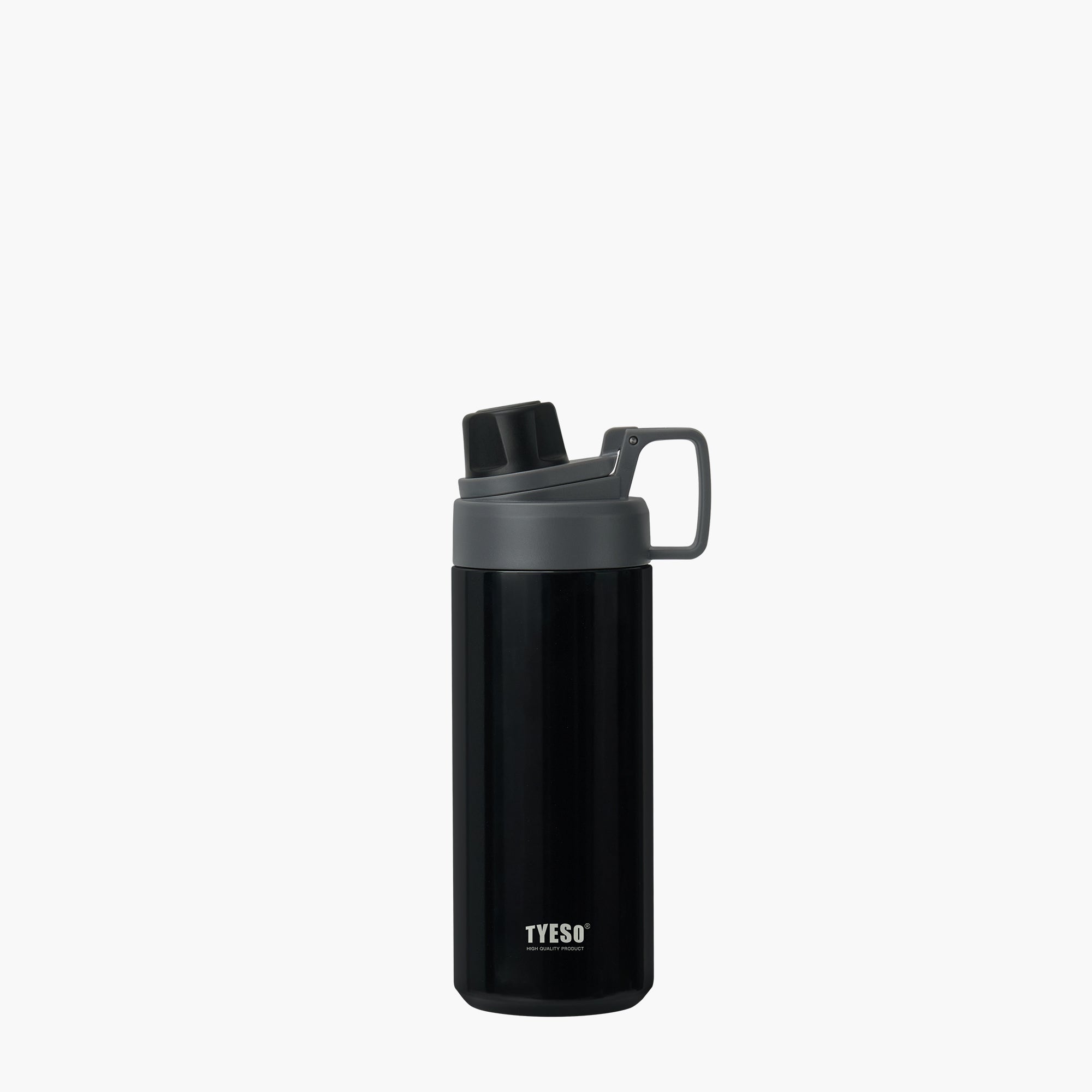 TYESO FIZZ Sports Bottle with Handle in Black, 20 oz – carry handle detail #color_black