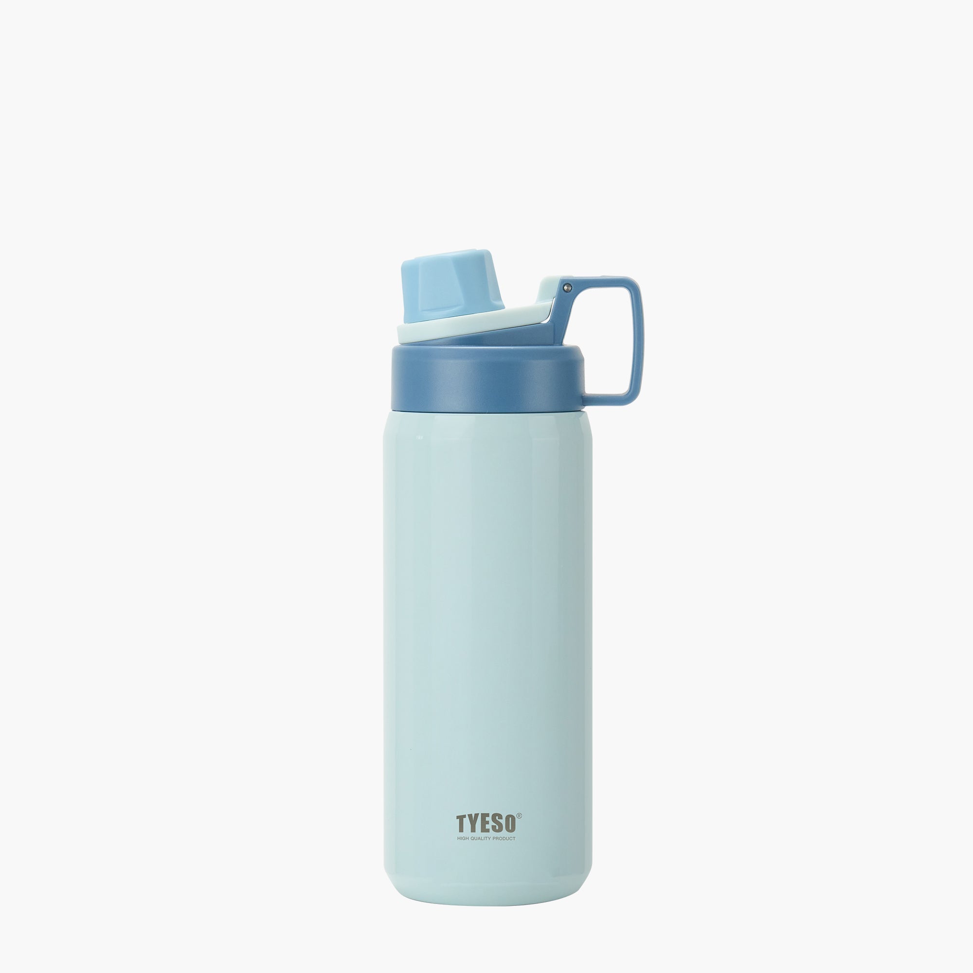 TYESO FIZZ Sports Bottle with Handle in Blue, 25 oz – carry handle detail #color_blue