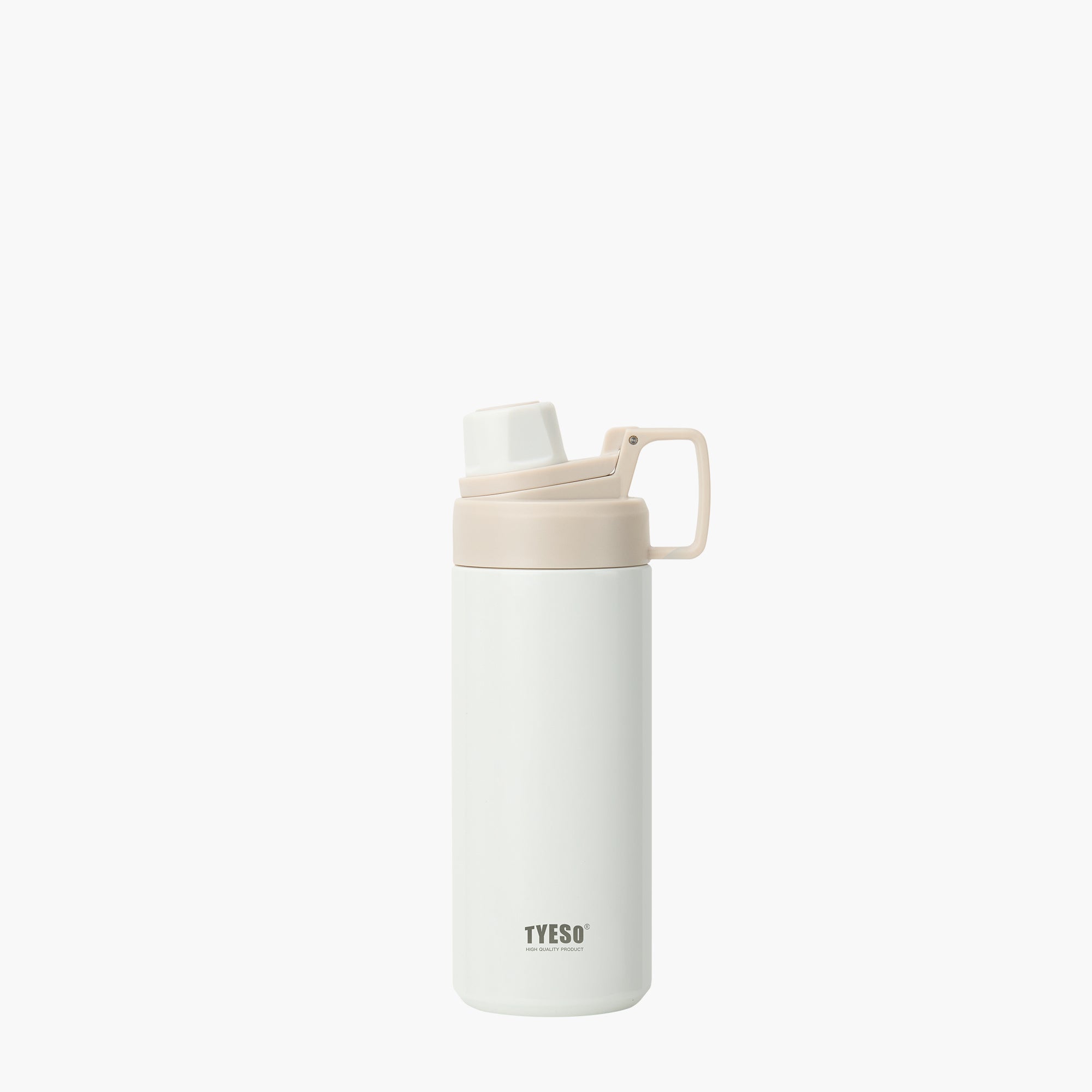 TYESO FIZZ Sports Bottle with Handle in White, 20 oz – carry handle detail #color_white