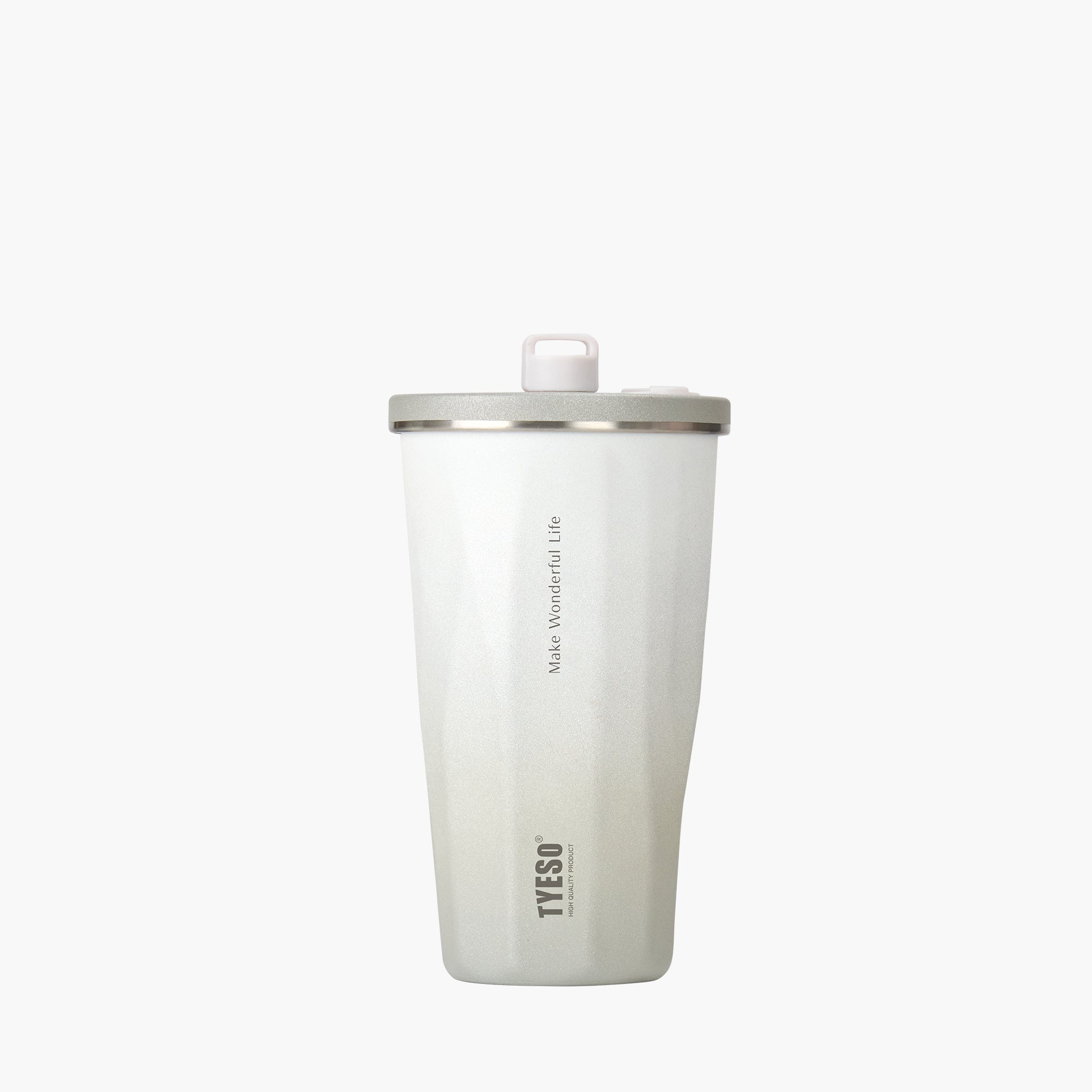 TYESO FLAIR 2.0 Retractable Straw Tumbler in Gray, 16 oz – straw detail #color_gray