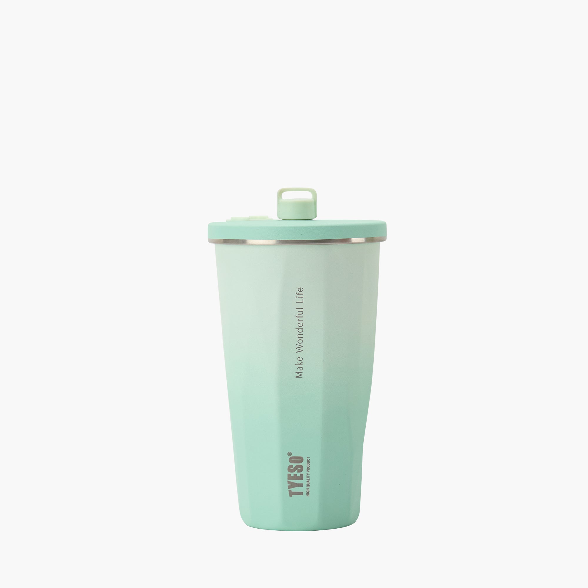 TYESO FLAIR 2.0 Retractable Straw Tumbler in Green, 16 oz – straw detail #color_green