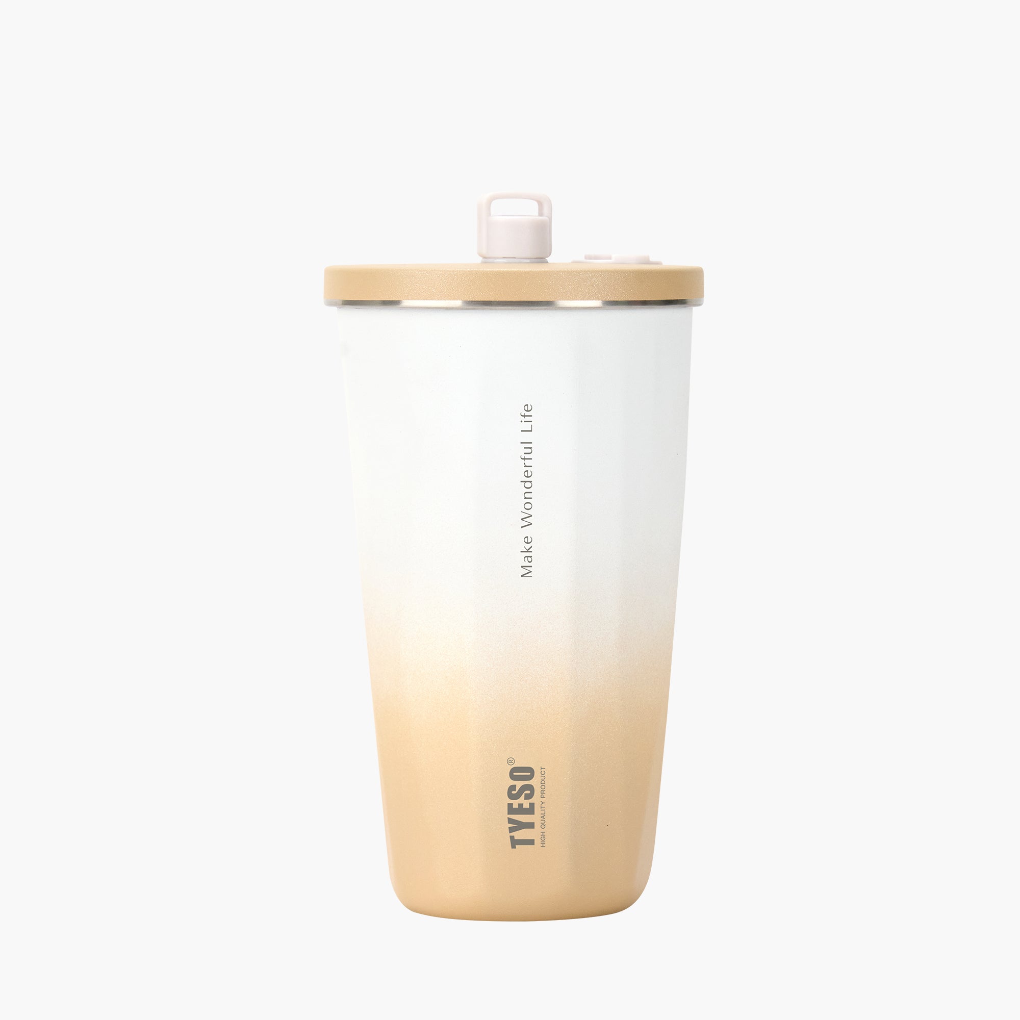 TYESO FLAIR 2.0 Retractable Straw Tumbler in Mocha, 20 oz – straw detail #color_mocha