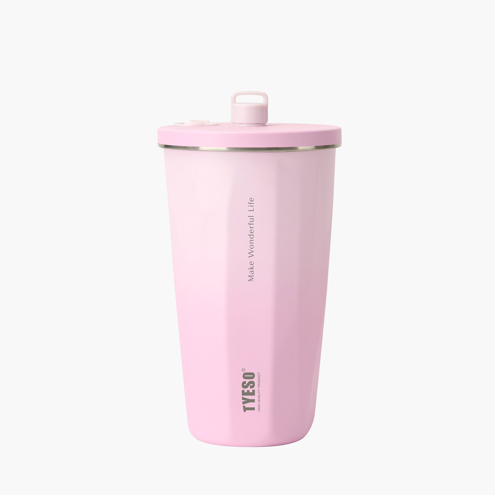 TYESO FLAIR 2.0 Retractable Straw Tumbler in Pink, 20 oz – straw detail #color_pink