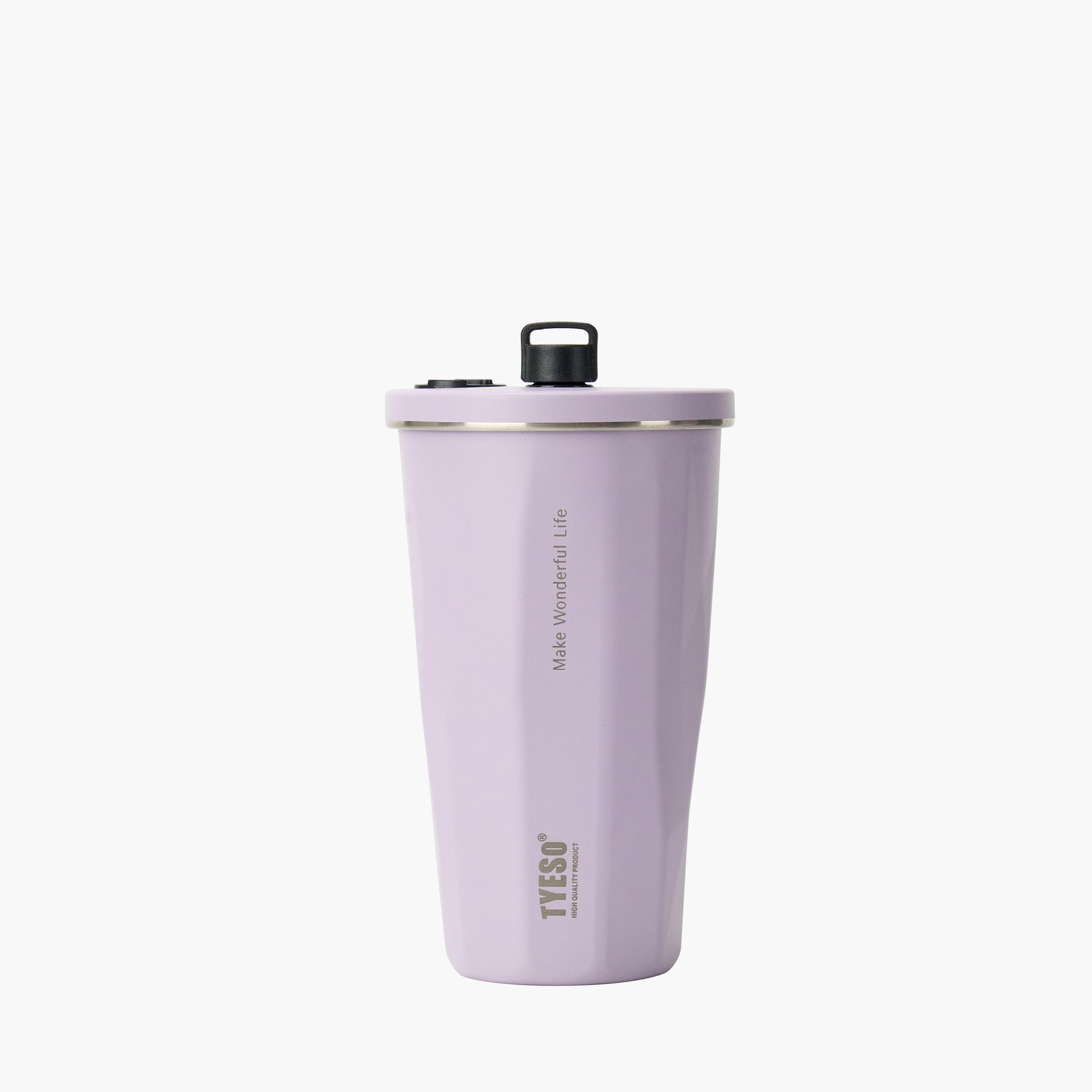 TYESO FLAIR 2.0 Retractable Straw Tumbler in Purple, 16 oz – straw detail #color_Purple
