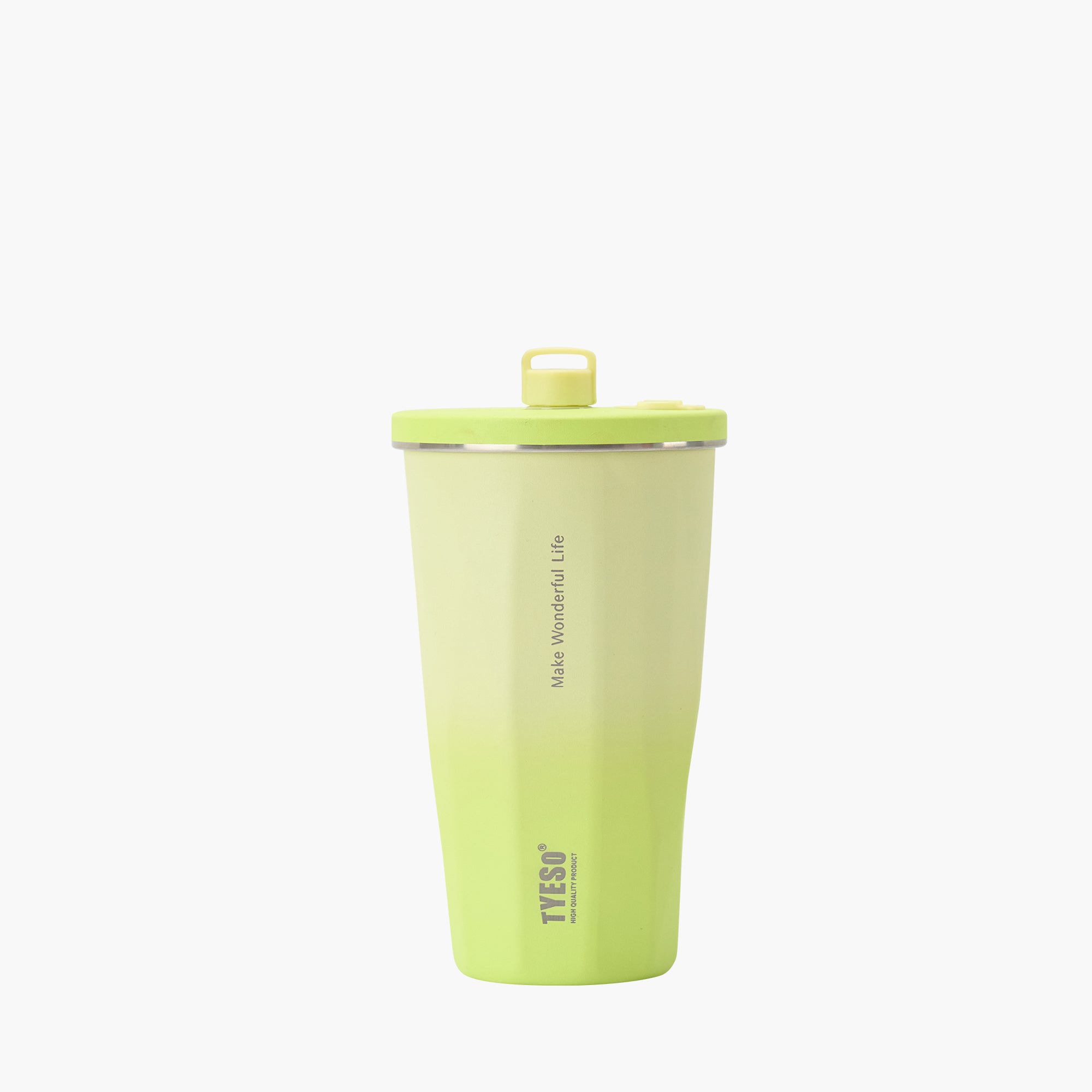 TYESO FLAIR 2.0 Retractable Straw Tumbler in Yellow, 16 oz – straw detail #color_yellow