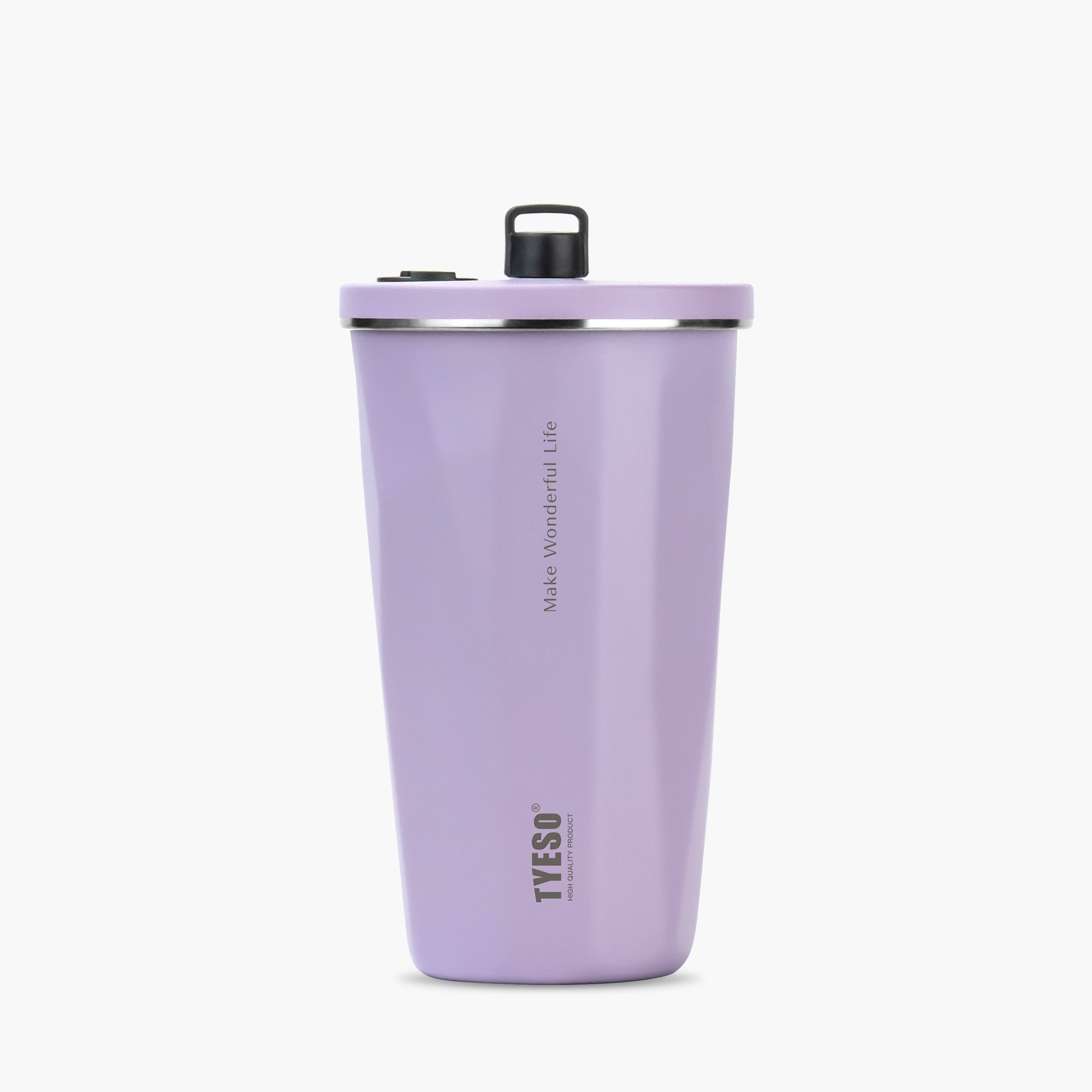 TYESO FLAIR Retractable Straw Tumbler in Solid Purple, 20 oz – lid detail #color_solid purple