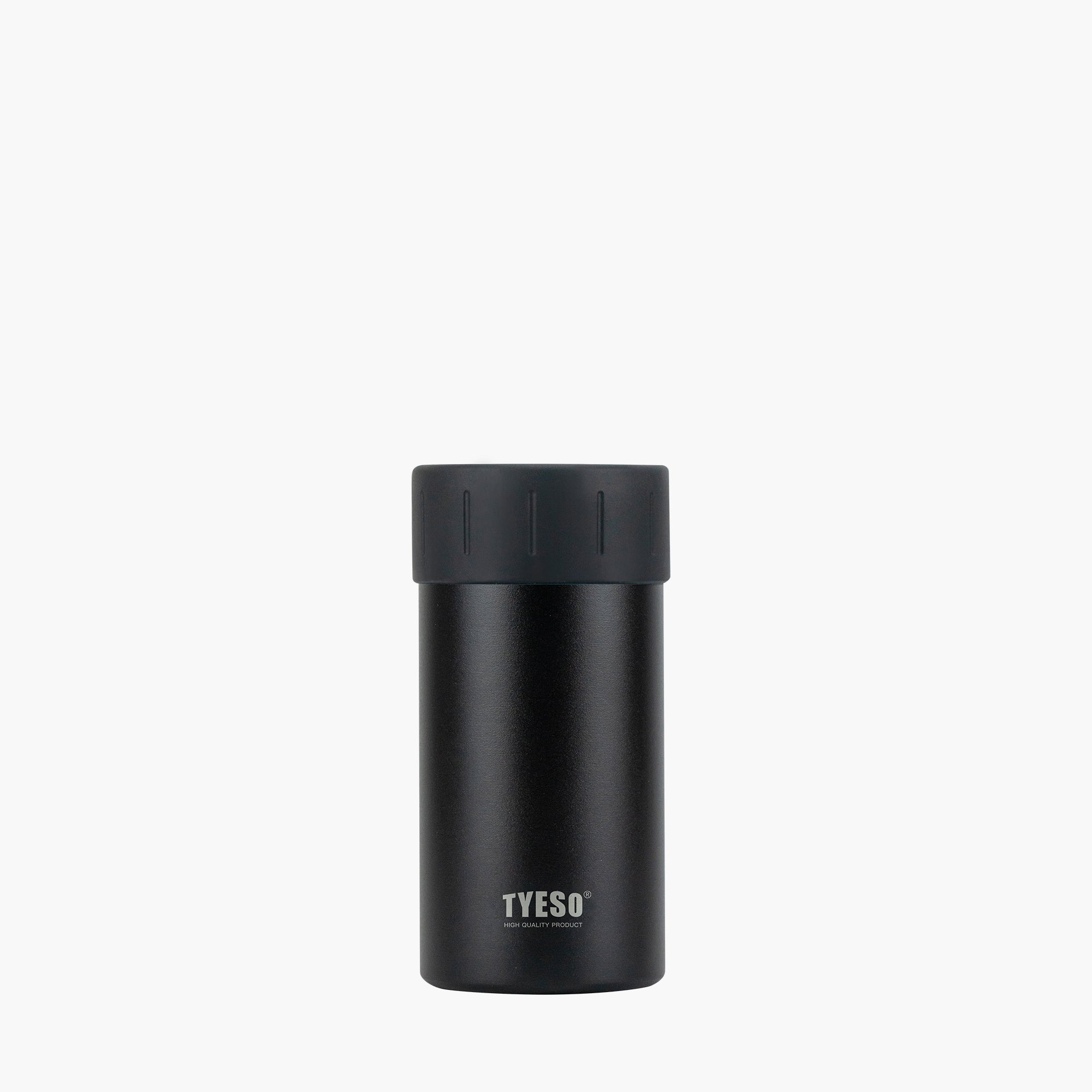TYESO GLACIER Beer Can Cooler in Black #color_black
