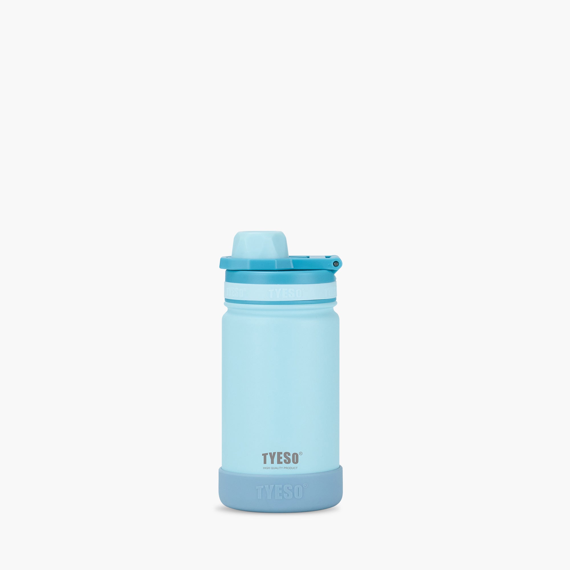 TYESO Kids’ Sports Insulated Water Bottle with Silicone Base in Blue, 14 oz #color_blue