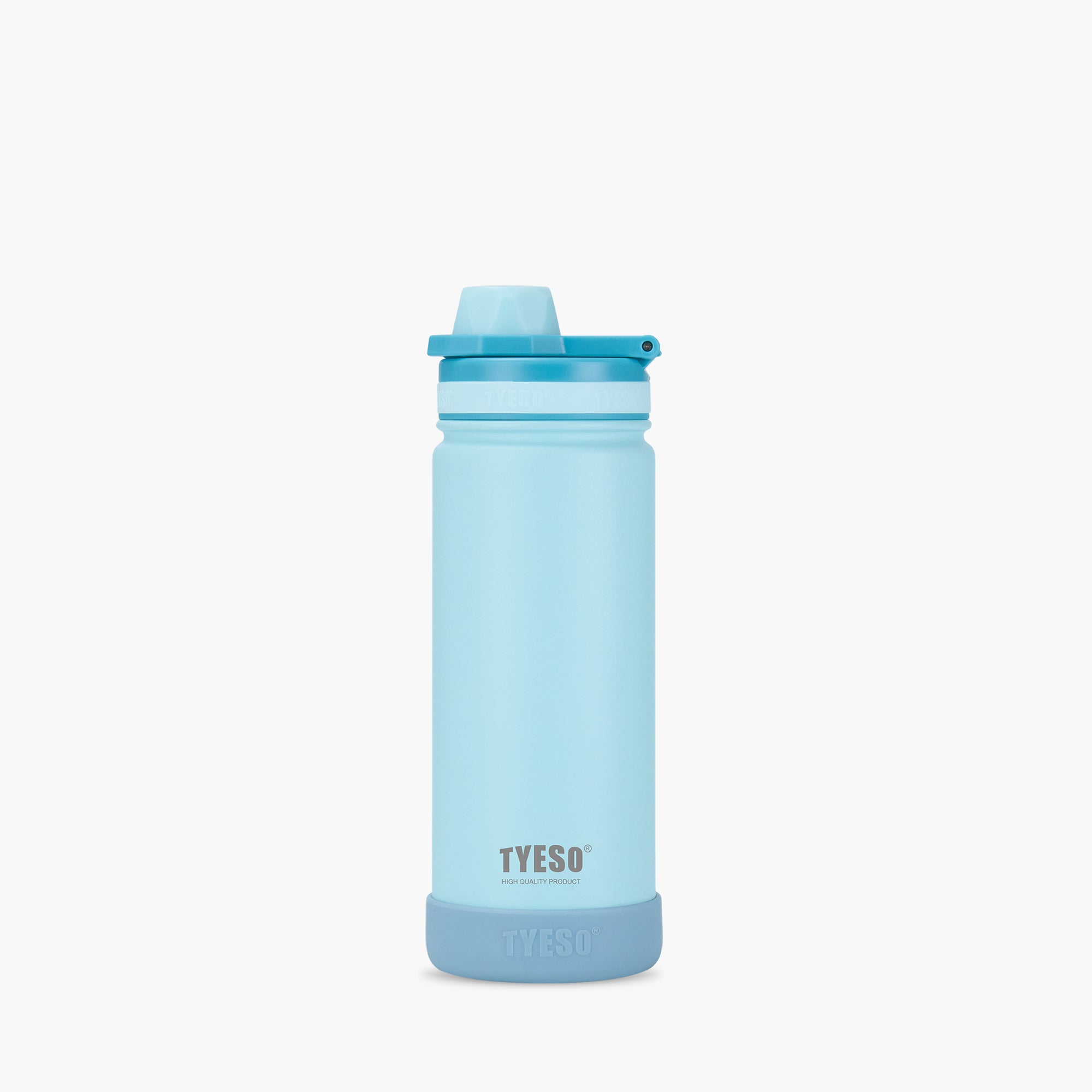 TYESO Kids’ Sports Insulated Water Bottle with Silicone Base in Blue, 20 oz #color_blue