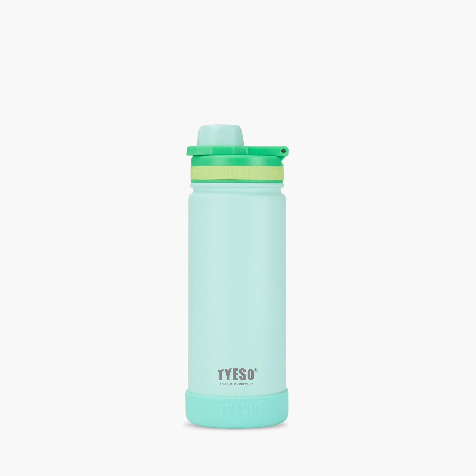 TYESO Kids’ Sports Insulated Water Bottle with Silicone Base in Green, 20 oz #color_green