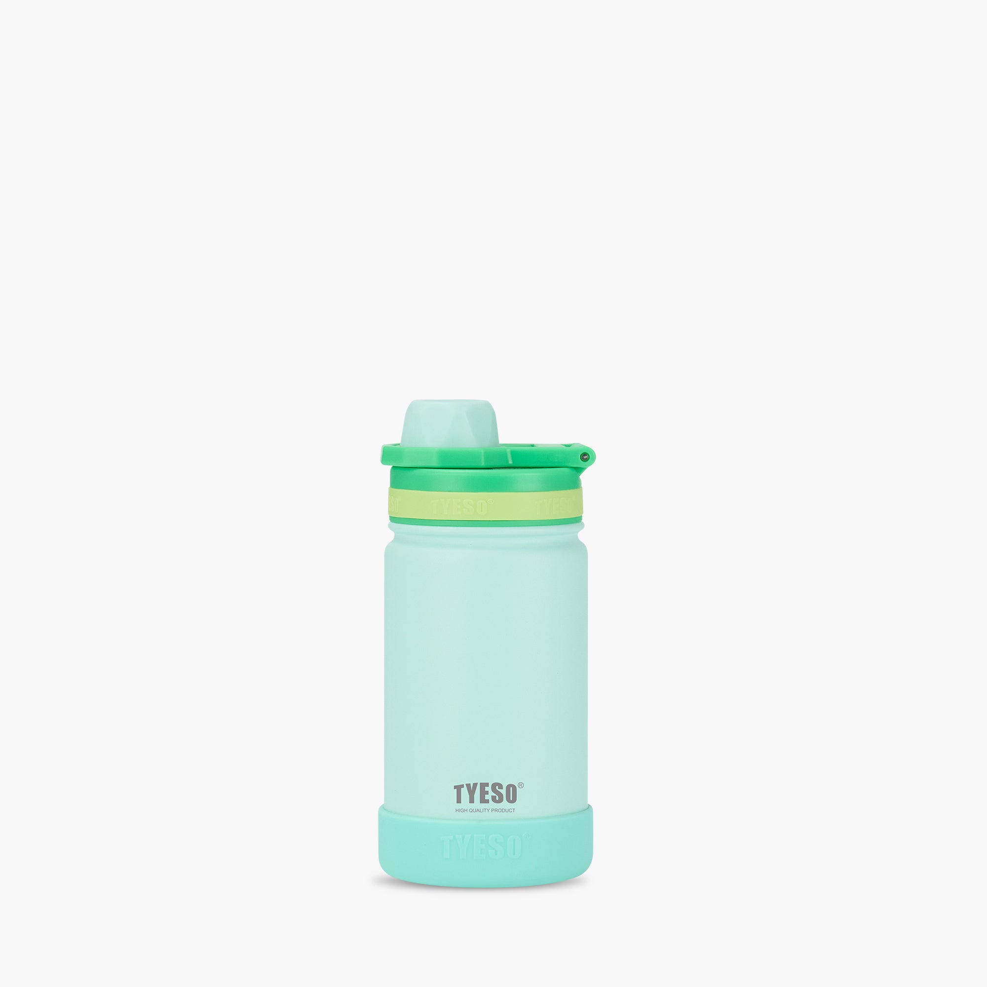 TYESO Kids’ Sports Insulated Water Bottle with Silicone Base in Green #color_green