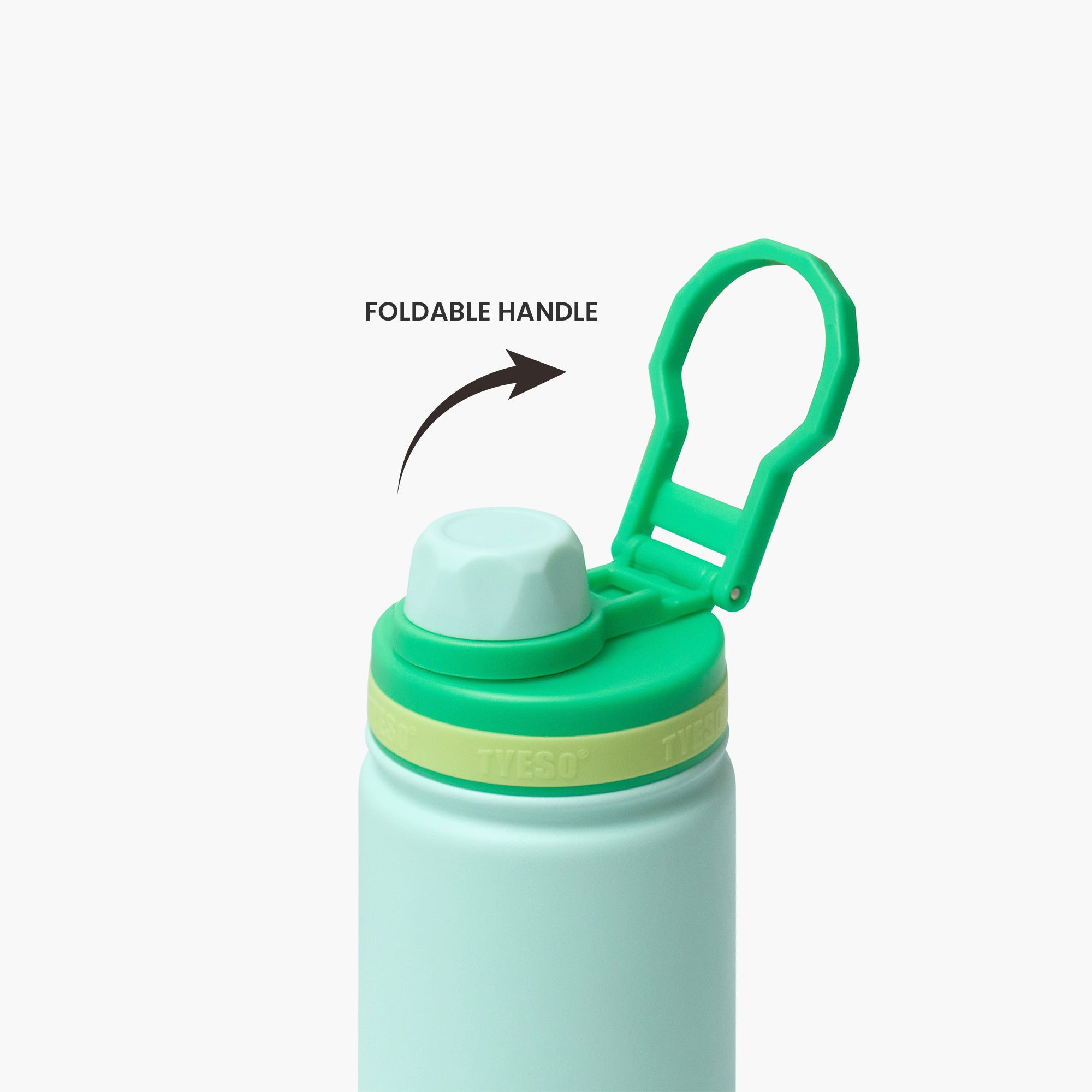 TYESO Kids’ Sports Insulated Water Bottle with Silicone Base in Green #color_green