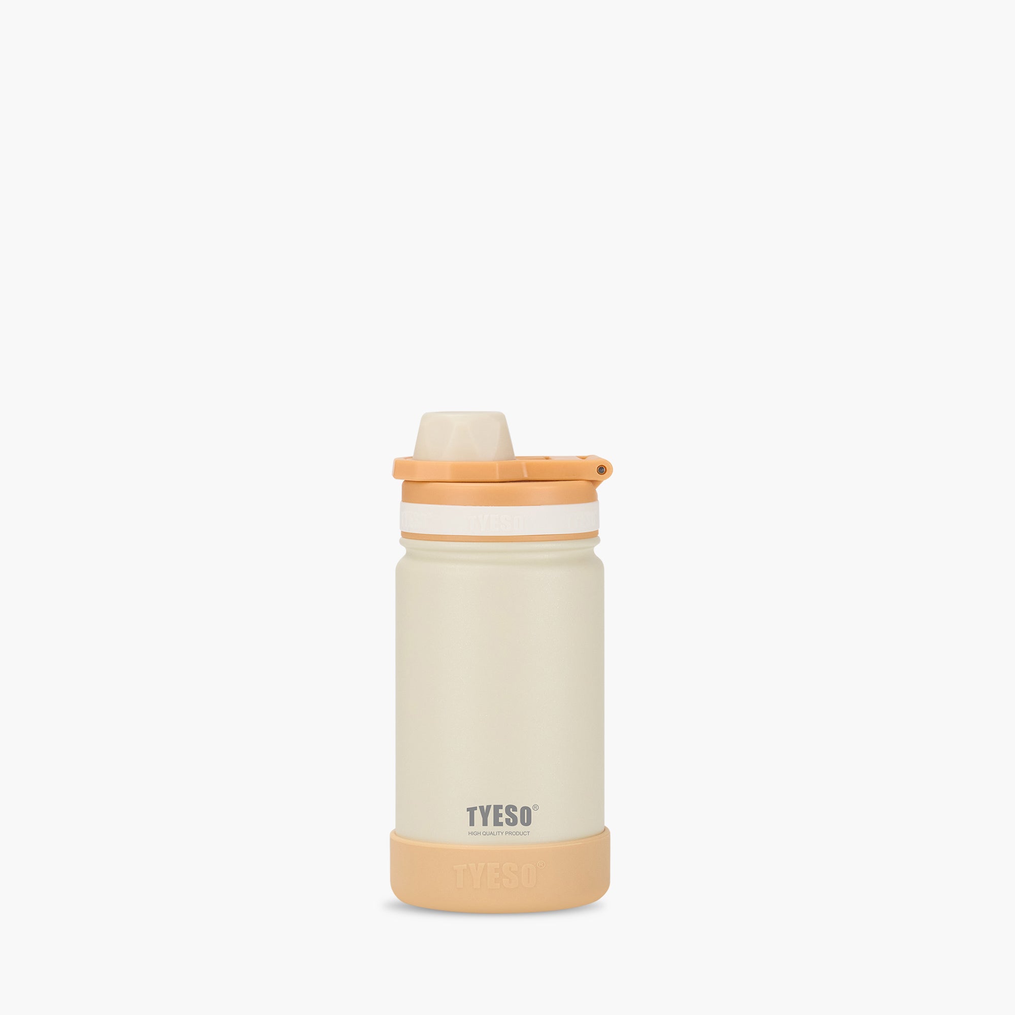 TYESO Kids’ Sports Insulated Water Bottle with Silicone Base in Orange, 14 oz #color_orange