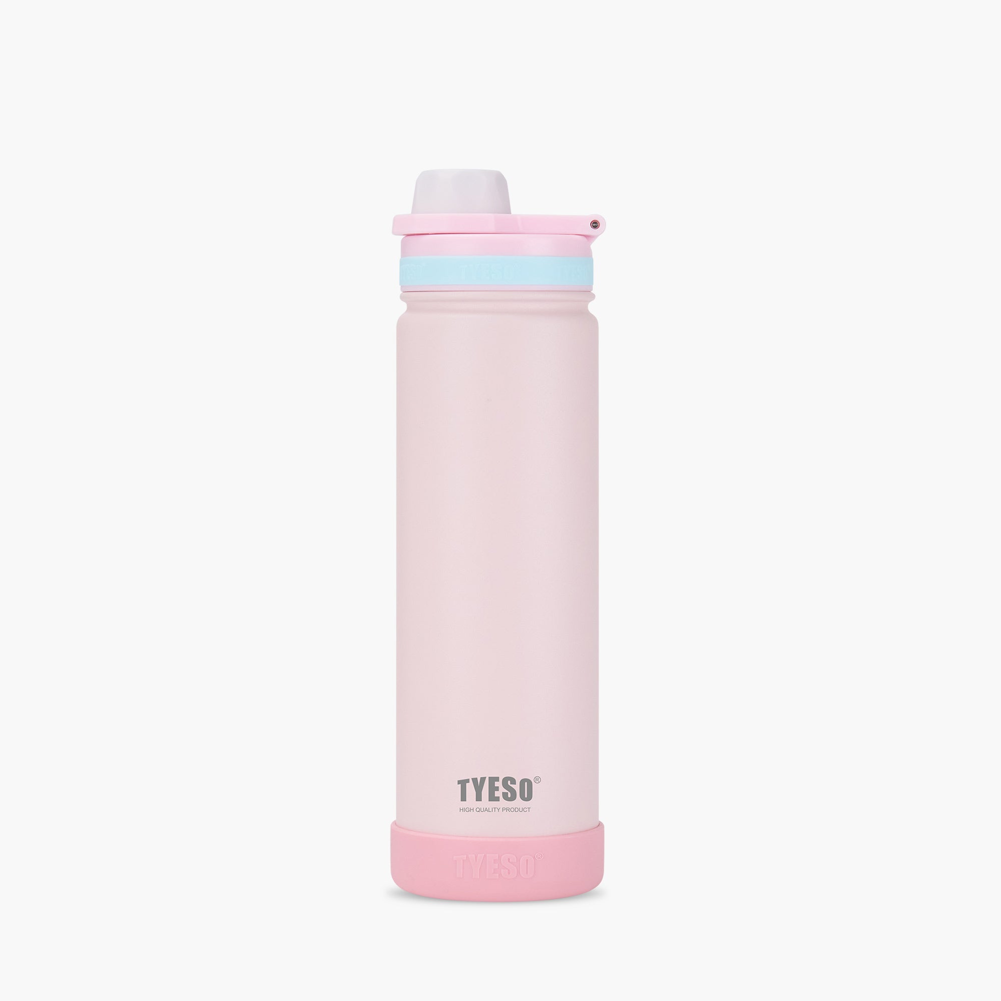 TYESO Kids’ Sports Insulated Water Bottle with Silicone Base in Pink, 25 oz #color_pink