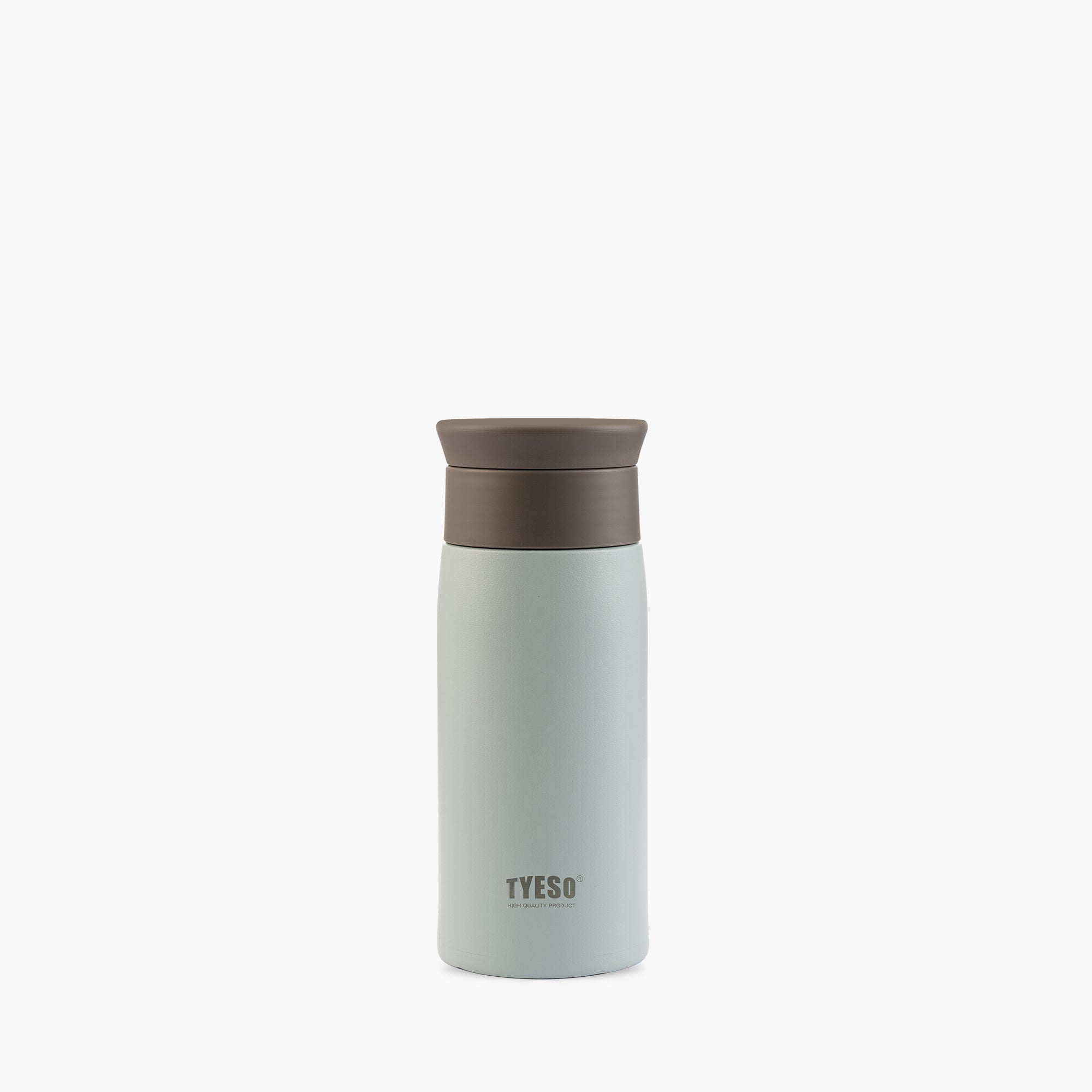 Front view of the green 12 oz TYESO LYRA classic insulated water bottle #color_green
