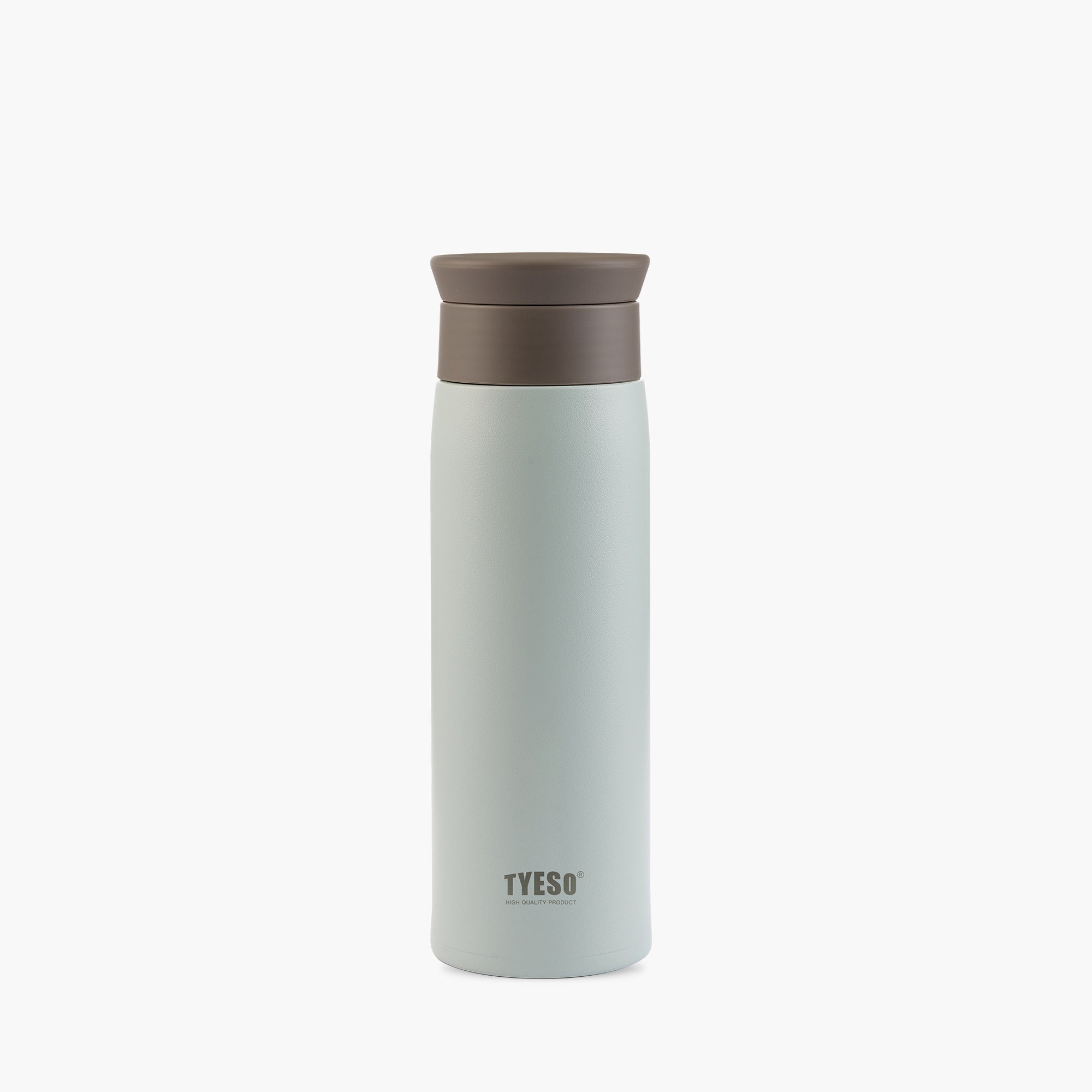 Front view of the green 17 oz TYESO LYRA classic insulated water bottle #color_green