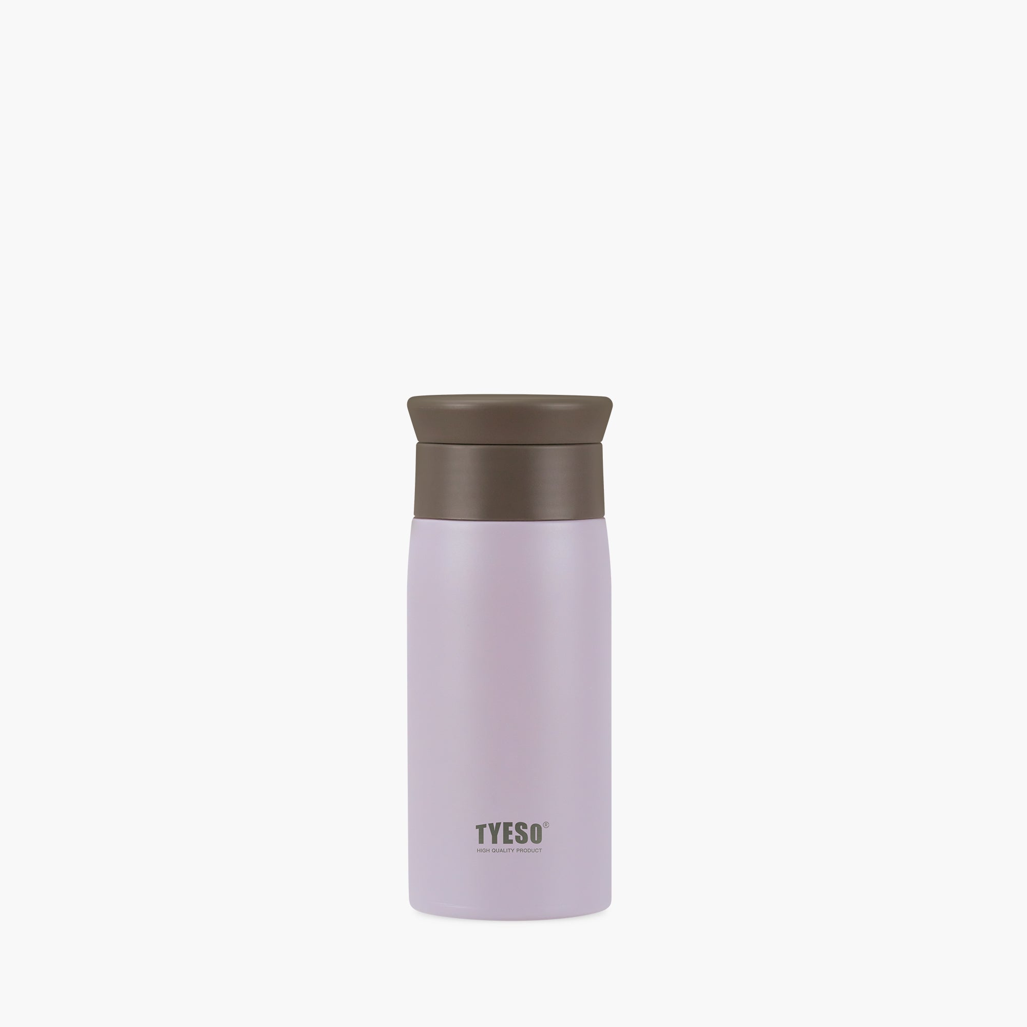 Front view of the purple 12 oz TYESO LYRA classic insulated water bottle #color_purple