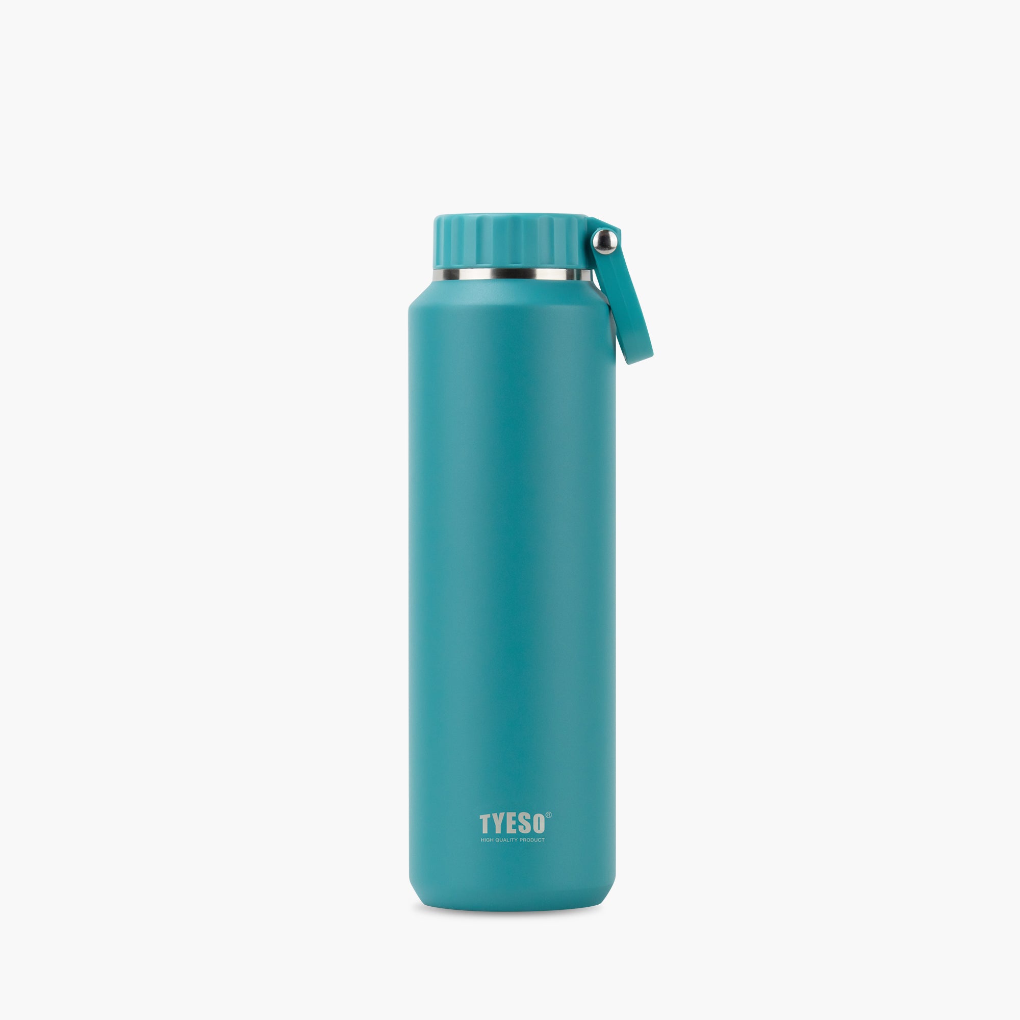Front view of the blue 24 oz TYESO MESA insulated sports water bottle #color_blue