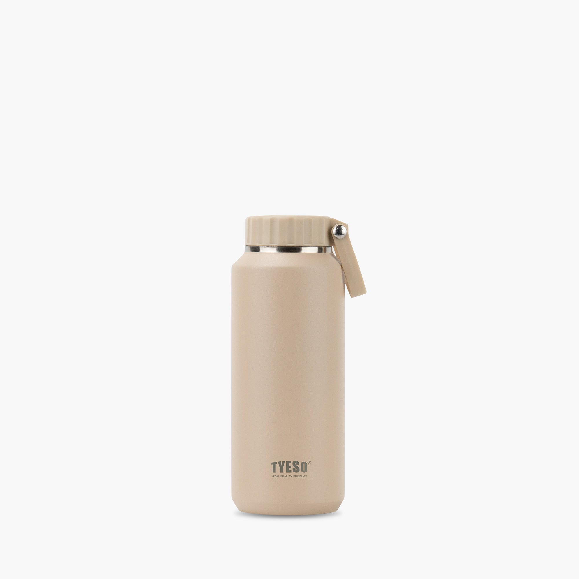 Front view of the mocha 17 oz TYESO MESA insulated sports water bottle #color_mocha