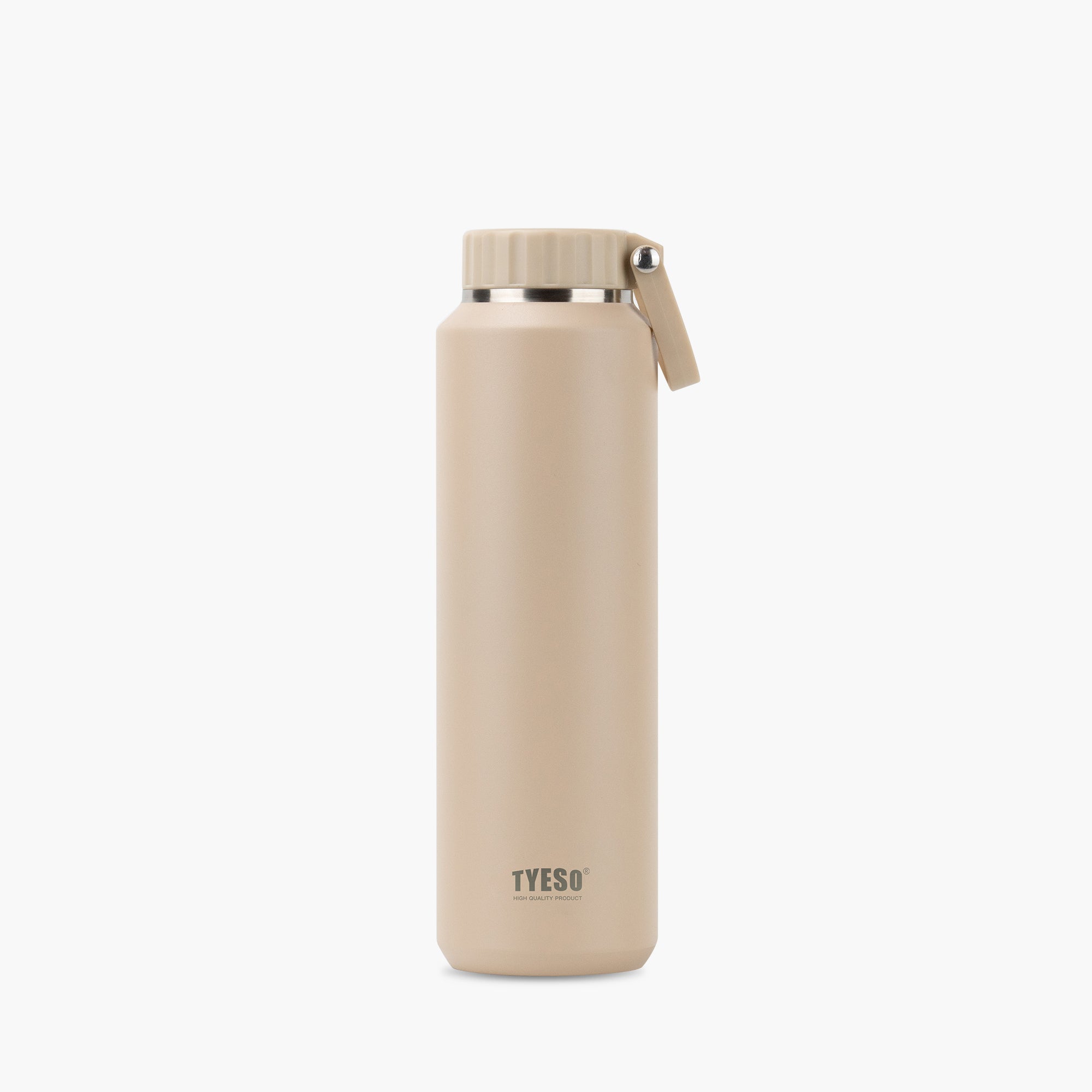 Front view of the mocha 24 oz TYESO MESA insulated sports water bottle #color_mocha