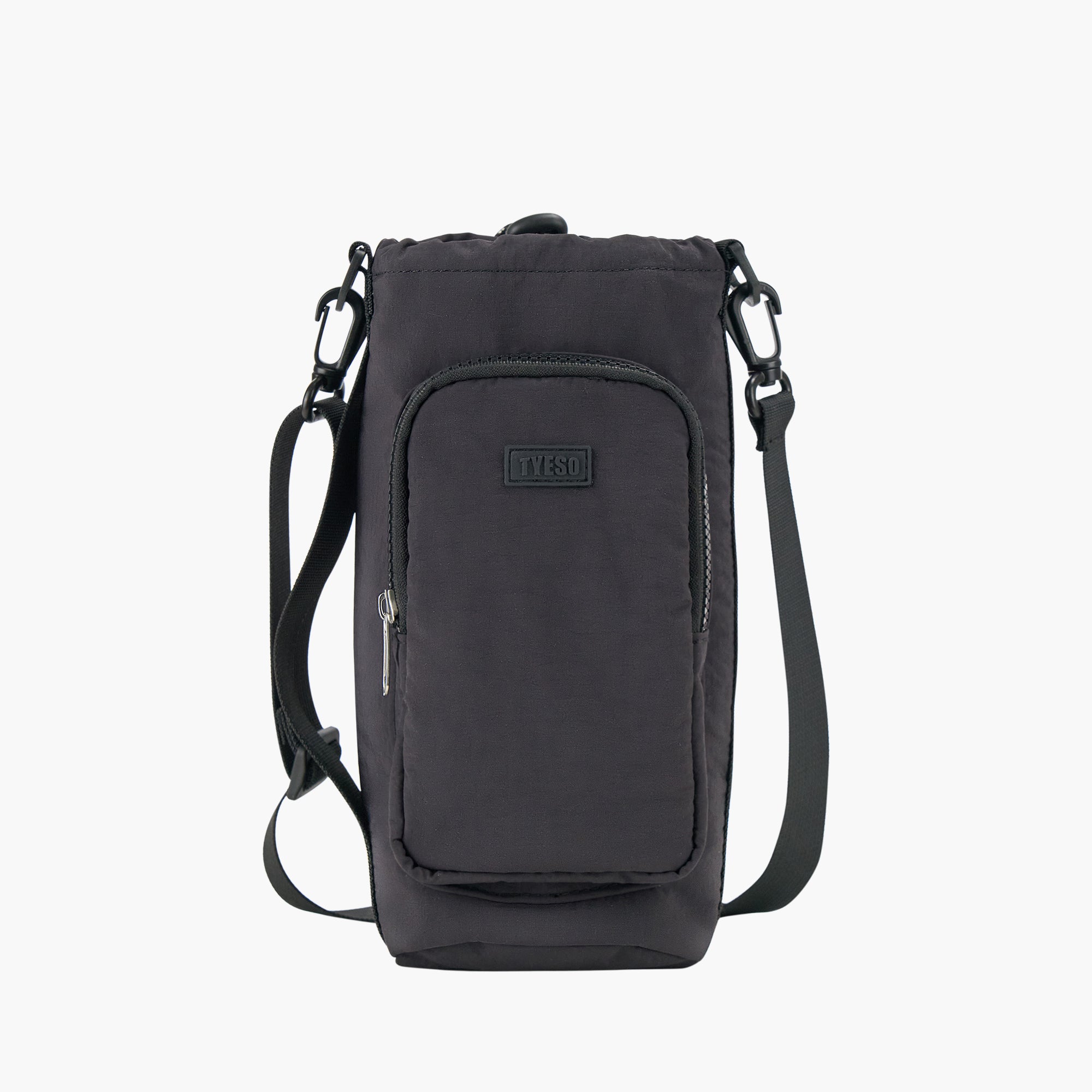 TYESO Multi-Use Bottle Pouch in Black – dimensions #color_black