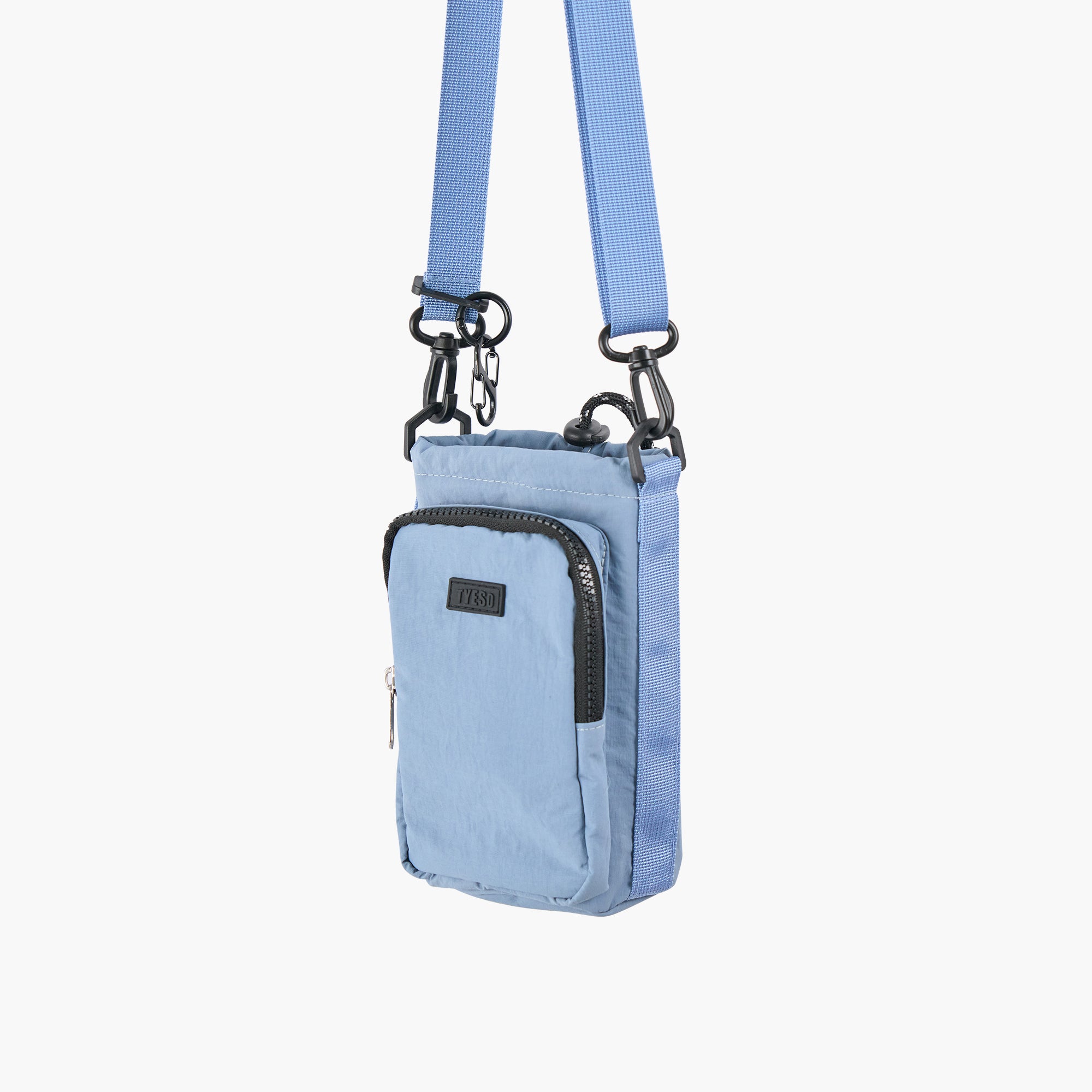 TYESO Multi-Use Bottle Pouch in Blue – dimensions #color_blue