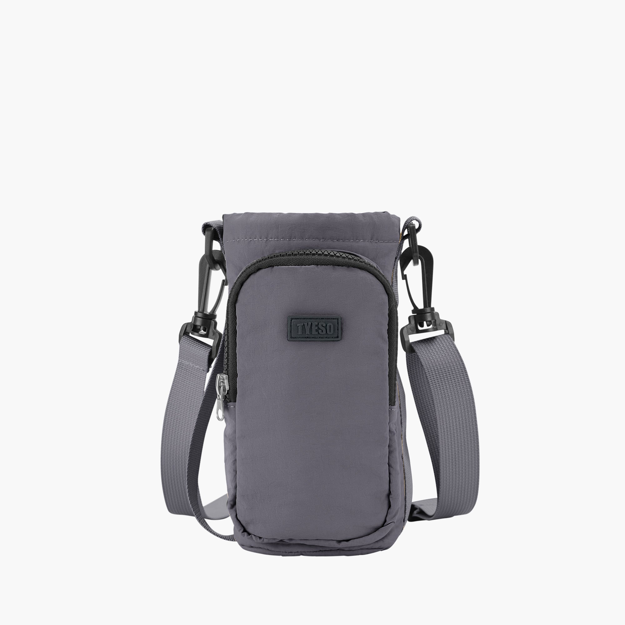 TYESO Multi-Use Bottle Pouch in Gray – dimensions #color_gray
