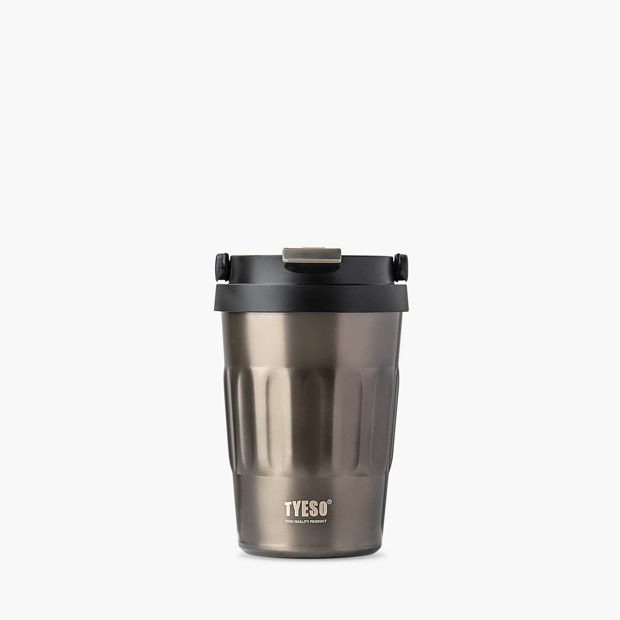 TYESO ONYX Flip Lid Tumbler in Gray, 14 oz #color_gray