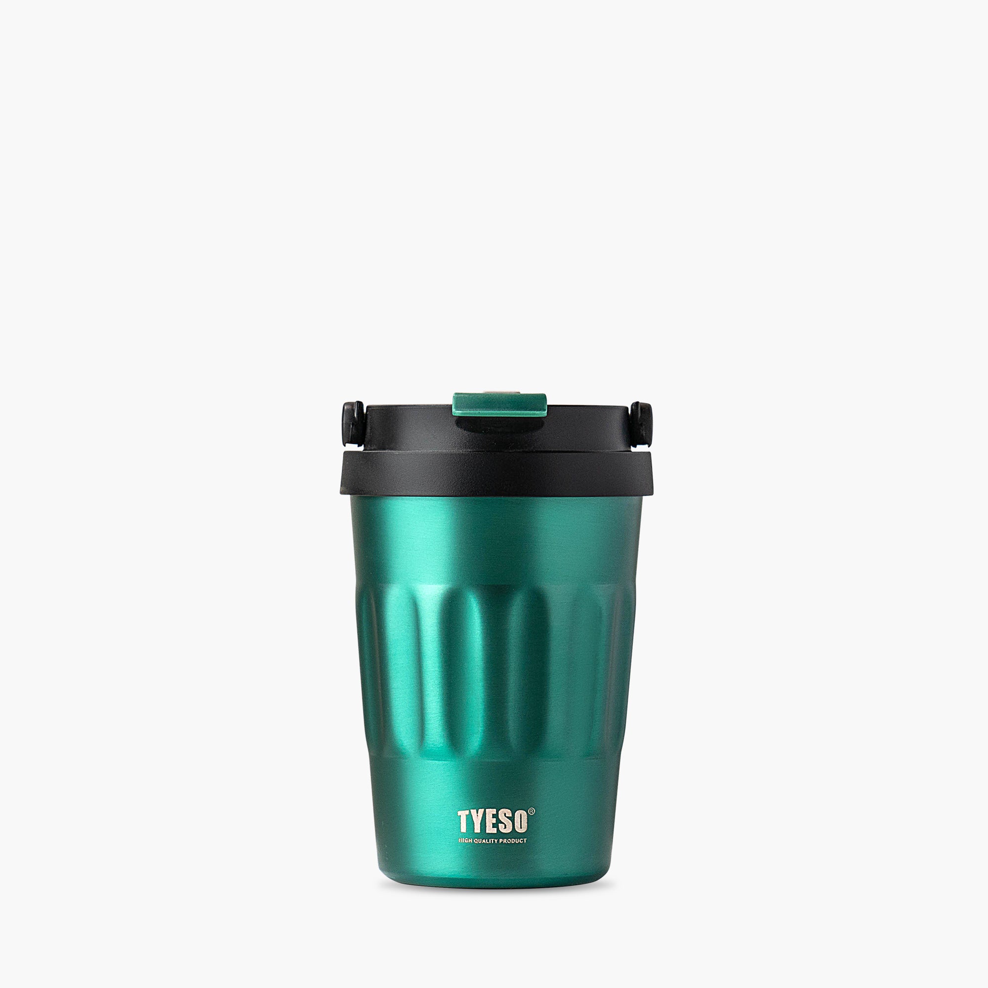 TYESO ONYX Flip Lid Tumbler in Green, 14 oz #color_green