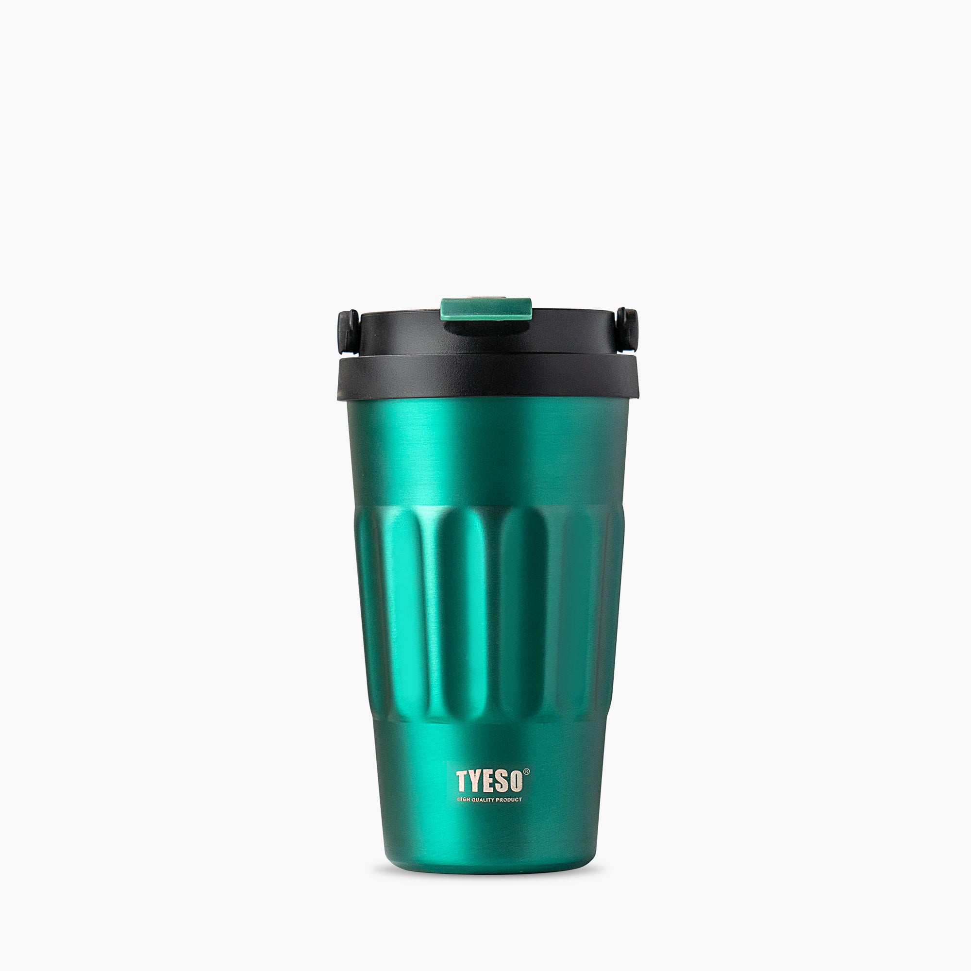 TYESO ONYX Flip Lid Tumbler in Green, 17 oz #color_green