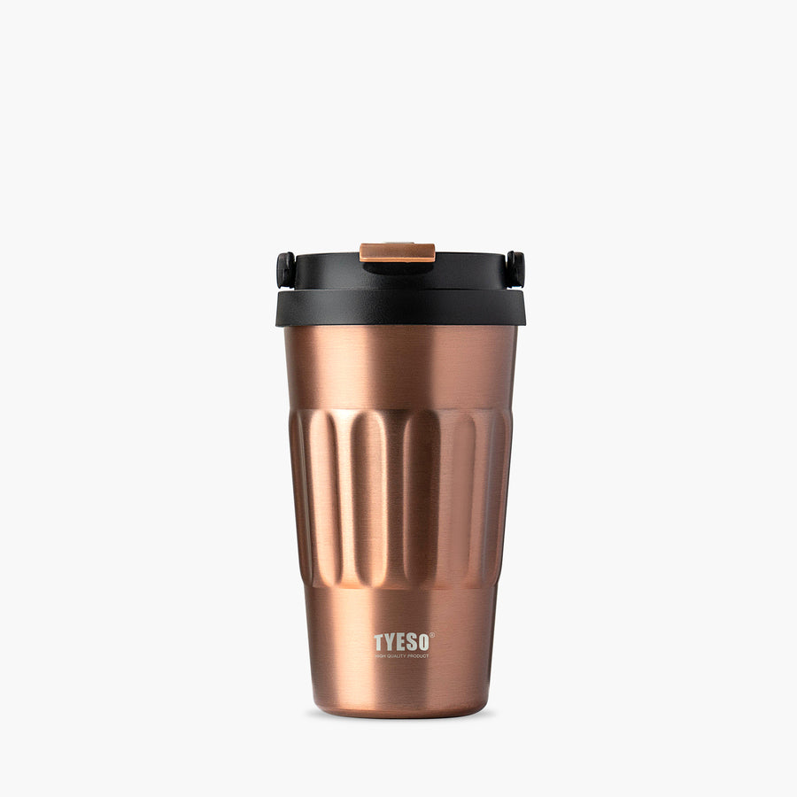 TYESO ONYX Flip Lid Tumbler in Rose Gold, 17 oz #color_rose gold
