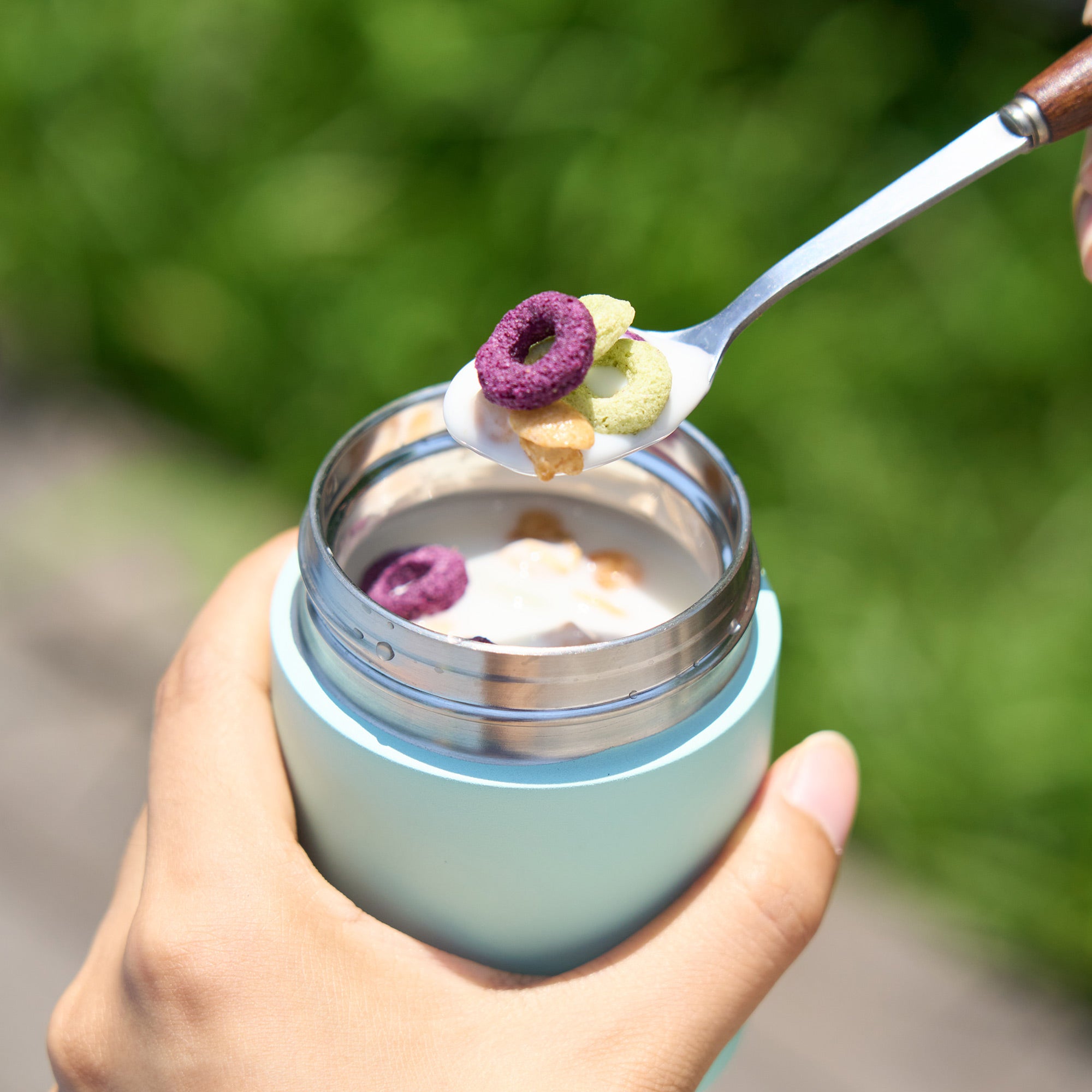 TYESO PETAL Insulated Food Jar in Blue #color_blue