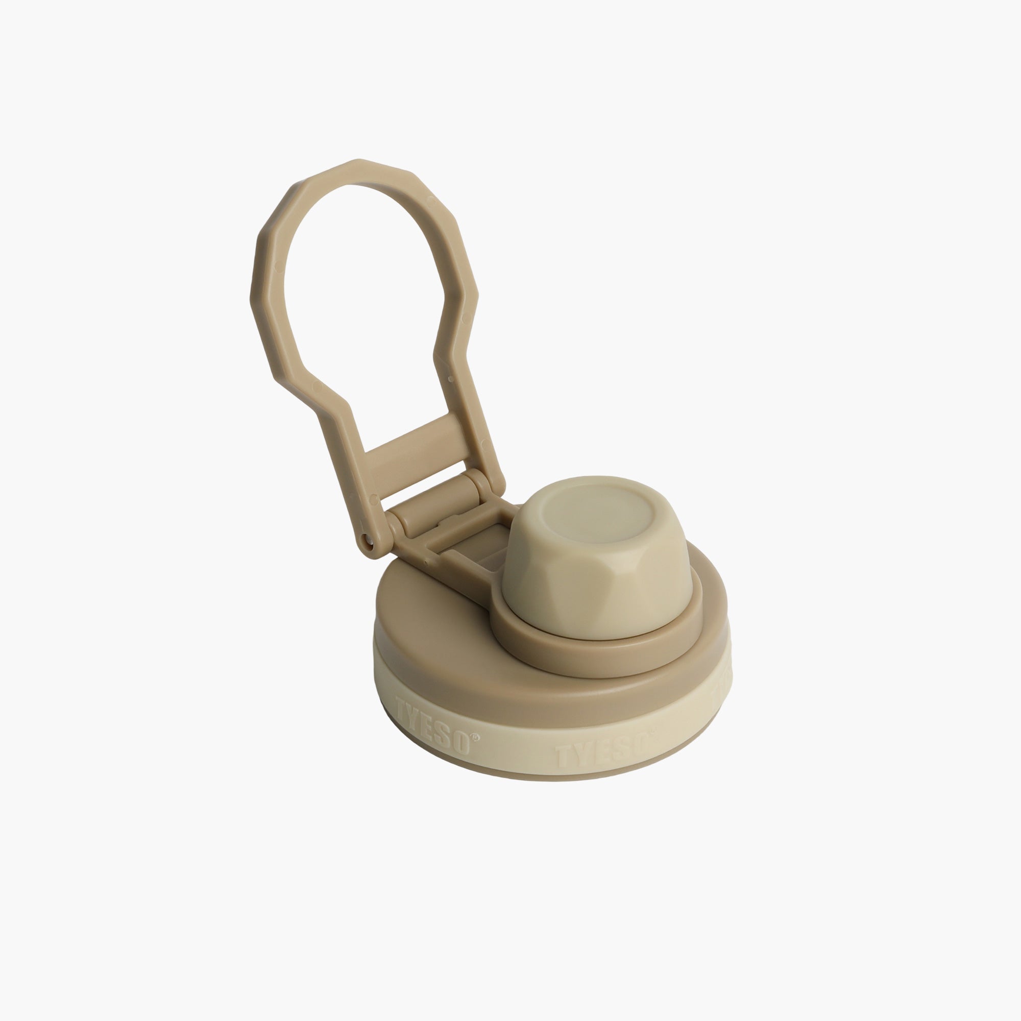 TYESO Replacement Lid for AERIS REVIVE Sports Bottle in Mocha – lid detail #color_mocha