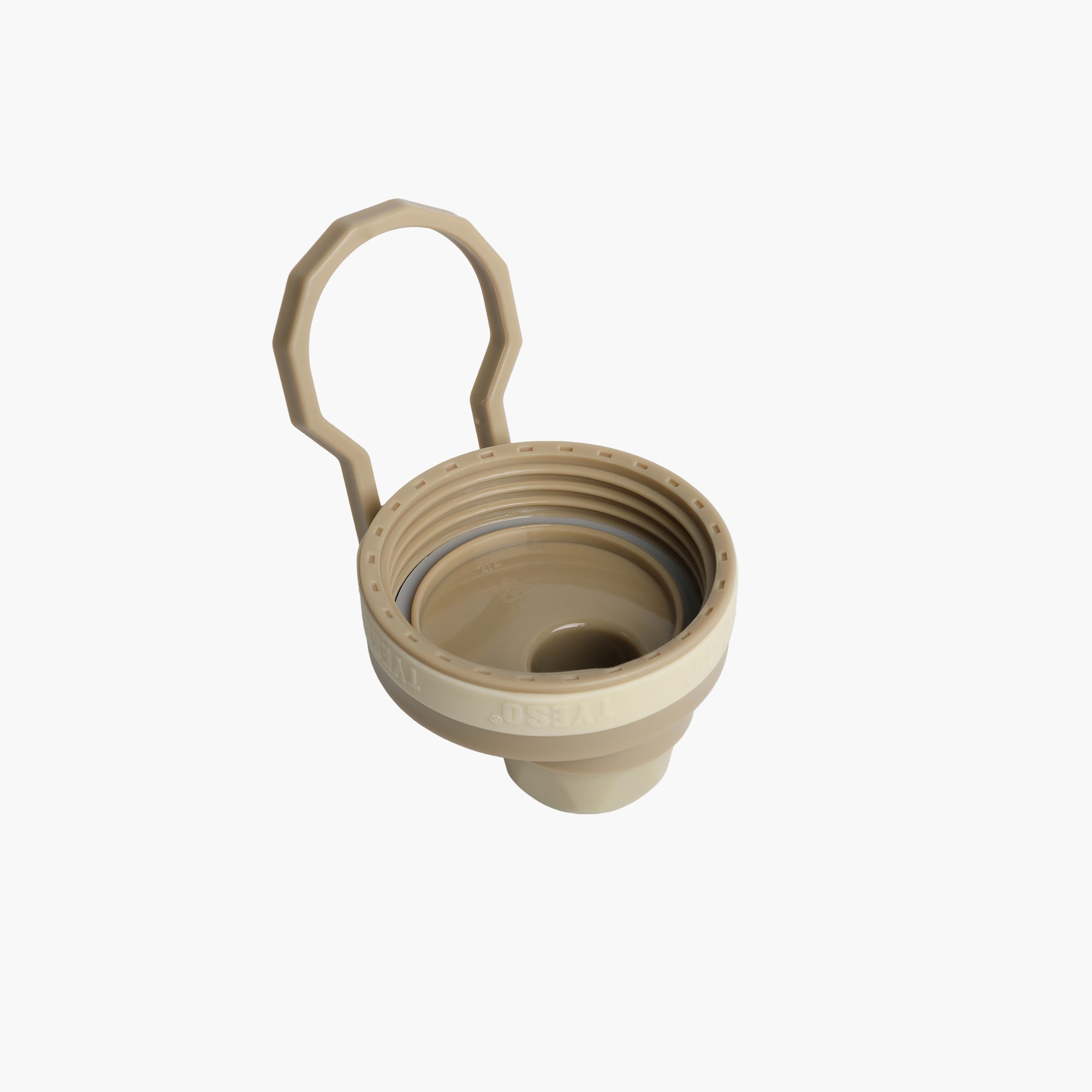 TYESO Replacement Lid for AERIS REVIVE Sports Bottle in Mocha – lid detail #color_mocha