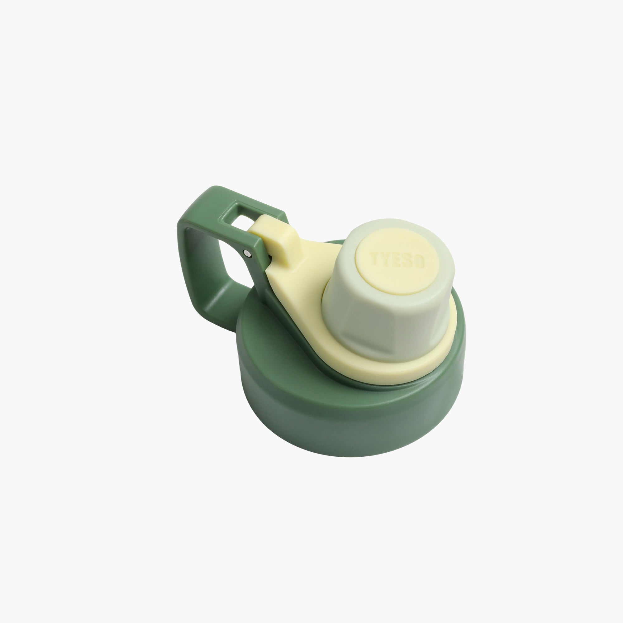 TYESO Replacement Lid for FIZZ Sports Bottle in Green – lid detail #color_green