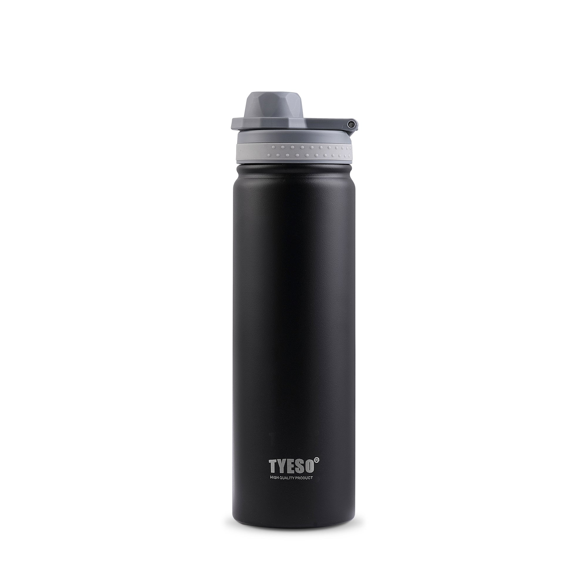 TYESO REVIVE Sports Bottle with Foldable Handle in Black, 25 oz – carry handle detail #color_black