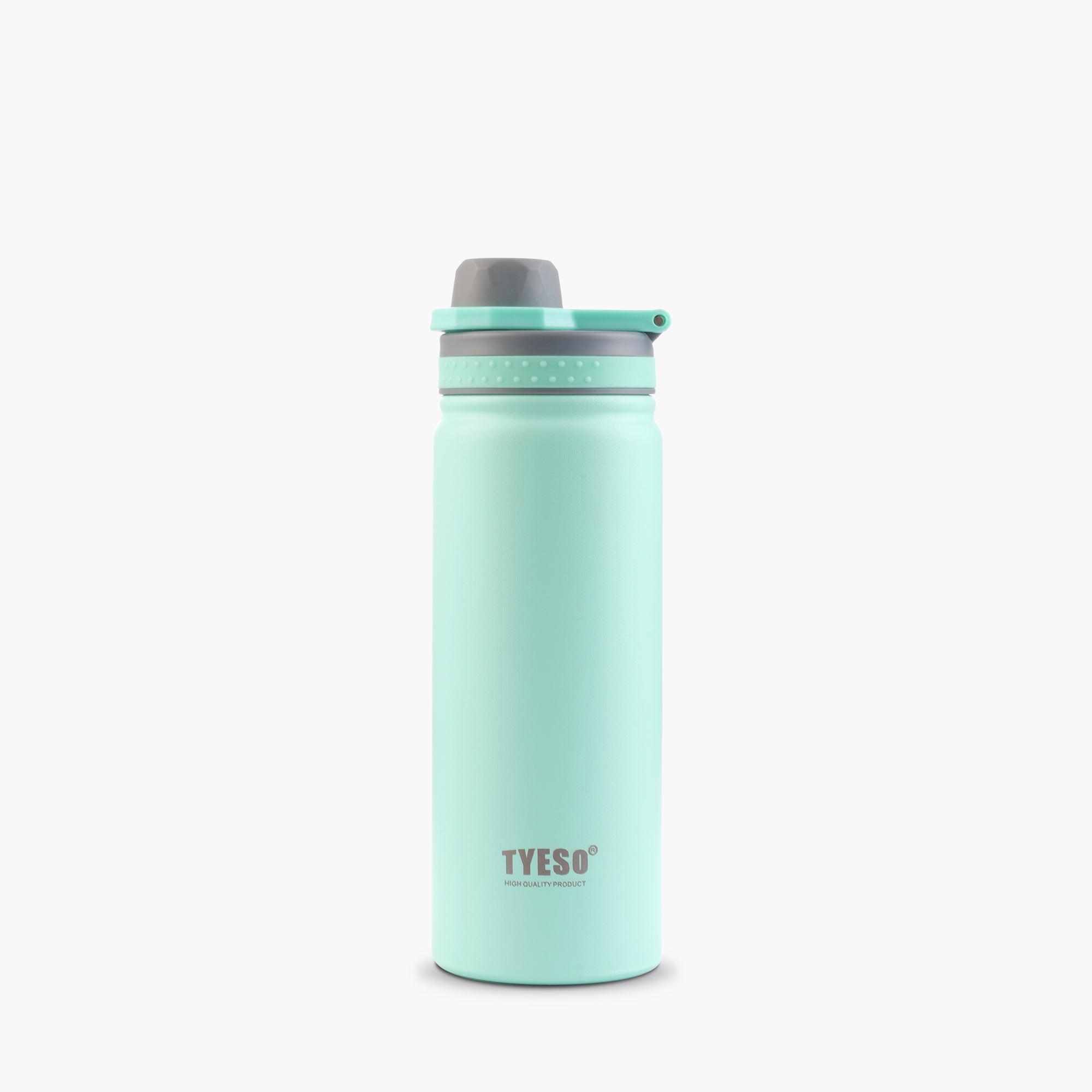 TYESO REVIVE Sports Bottle with Foldable Handle in Green, 20 oz – carry handle detail #color_green