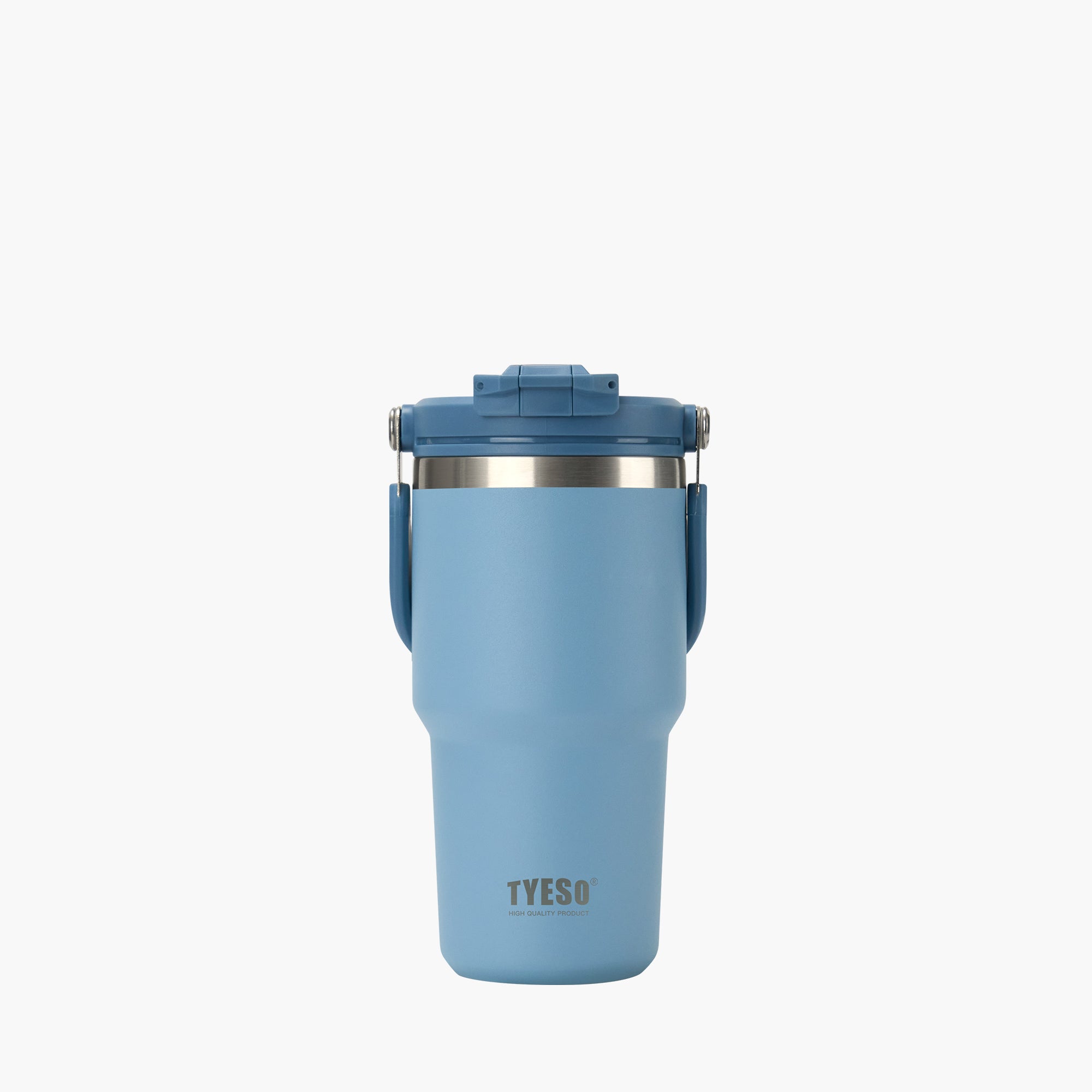 TYESO ROAM 2.0 Straw Tumbler in Blue, 20 oz – lid detail #color_blue