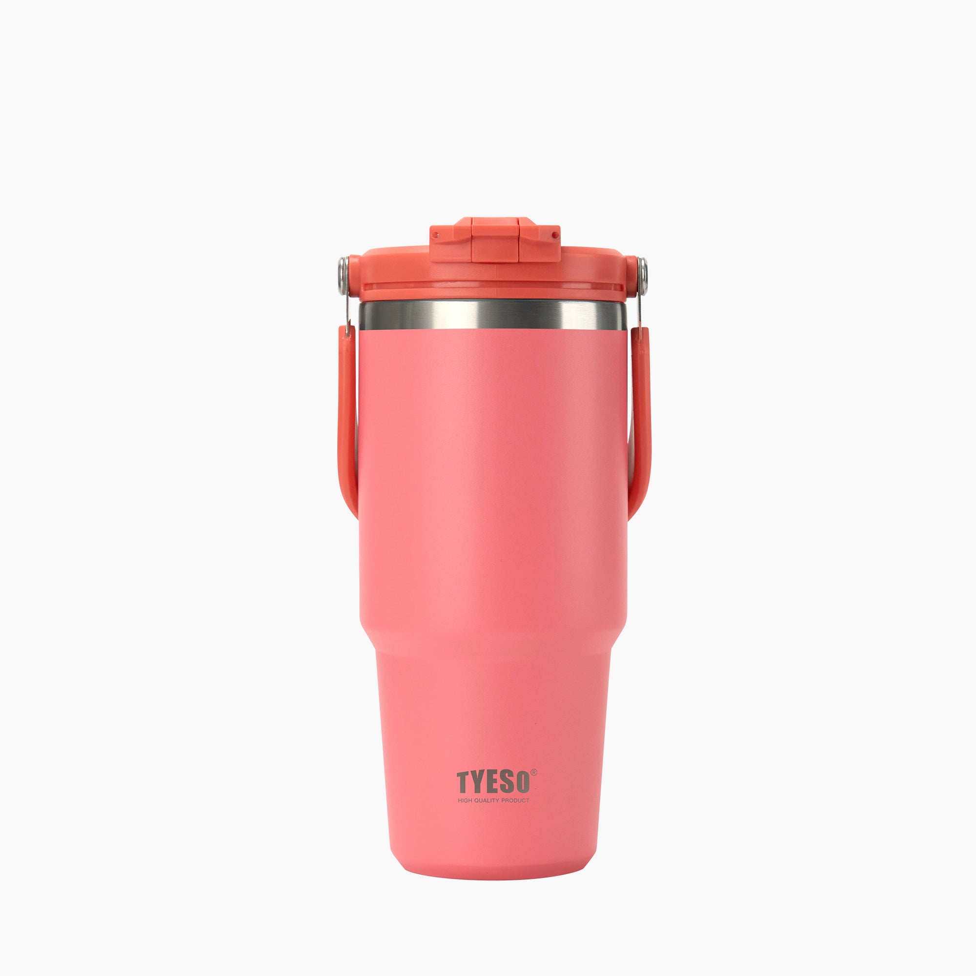 TYESO ROAM 2.0 Straw Tumbler in Dark Pink, 35 oz – lid detail #color_dark pink