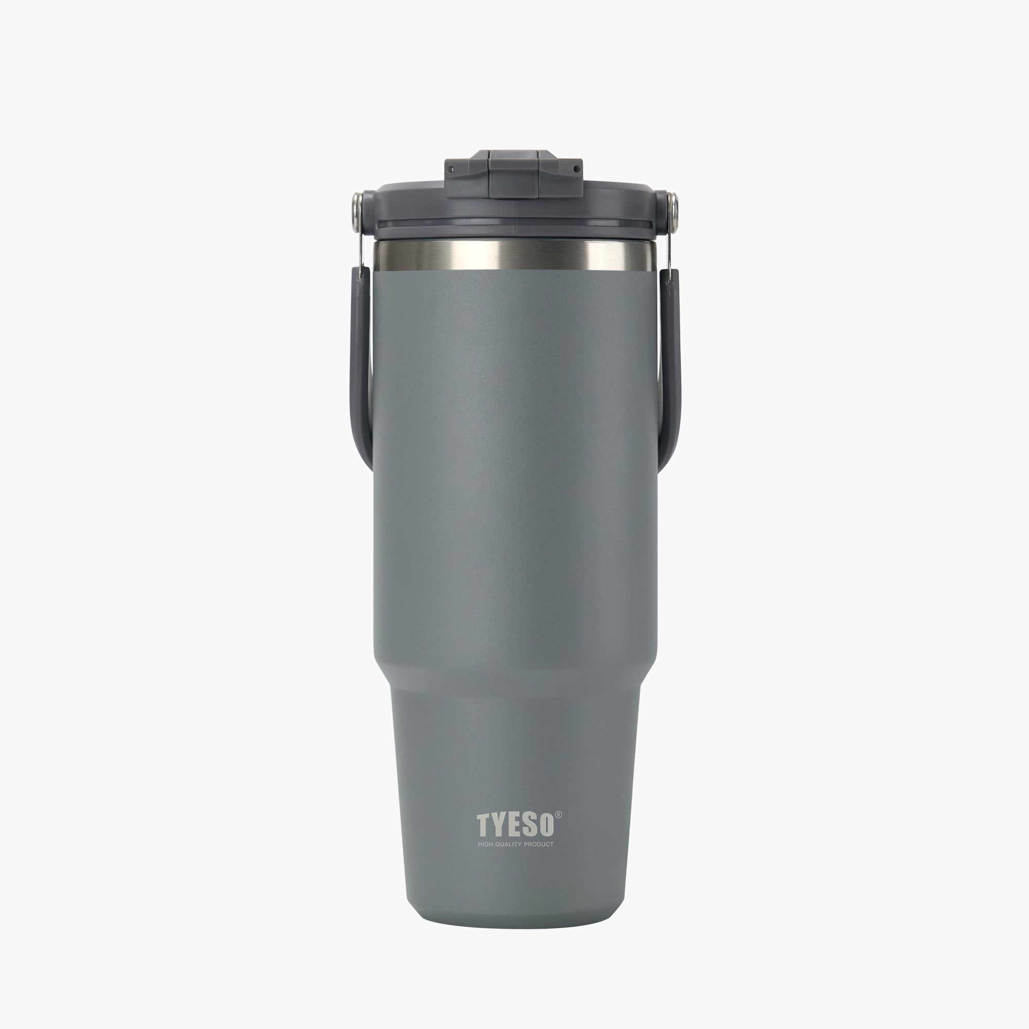 TYESO ROAM 2.0 Straw Tumbler in Gray, 40 oz – lid detail #color_gray