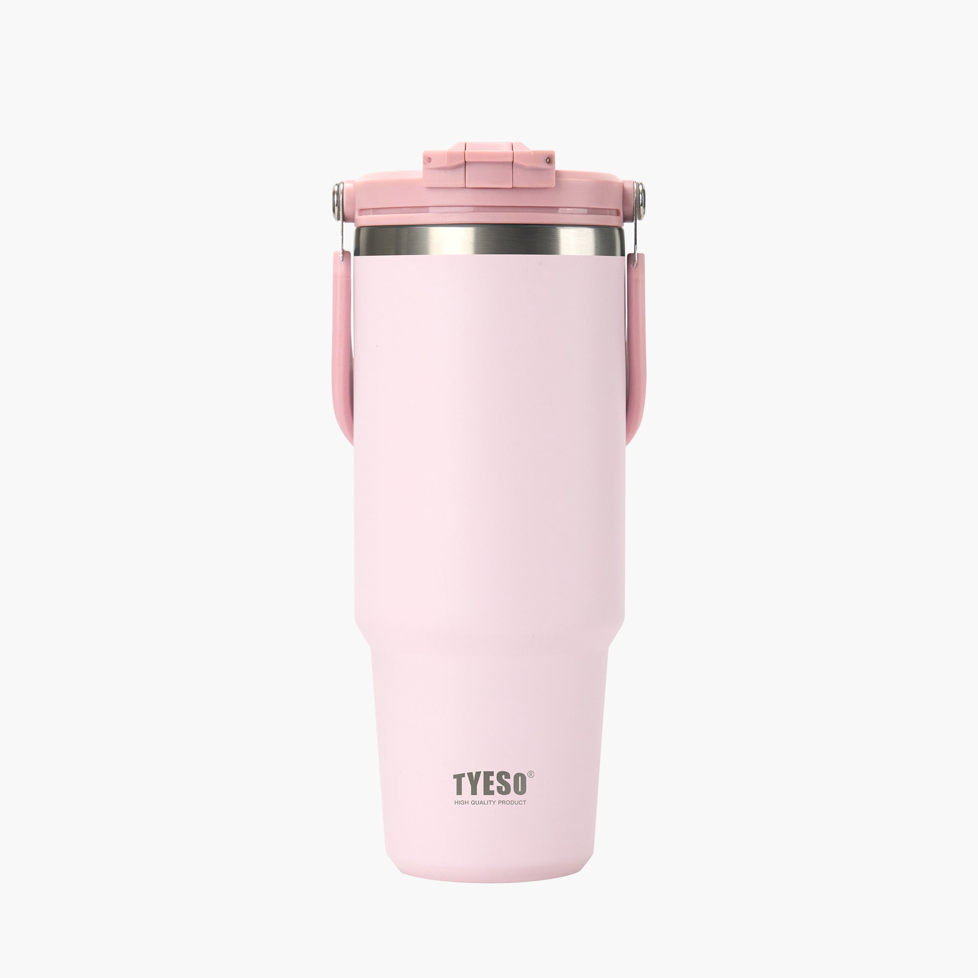 TYESO ROAM 2.0 Straw Tumbler in Light Pink, 40 oz – lid detail #color_light pink