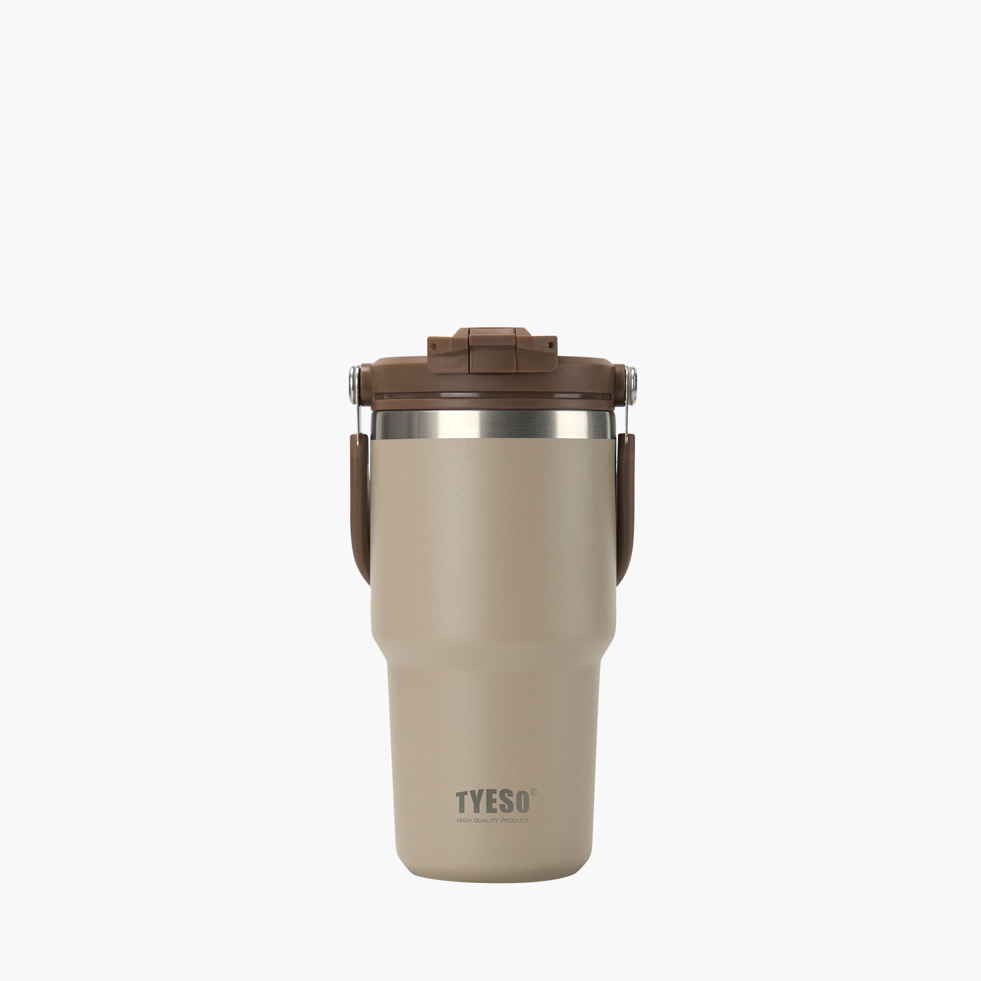 TYESO ROAM 2.0 Straw Tumbler in Mocha, 20 oz – lid detail #color_mocha