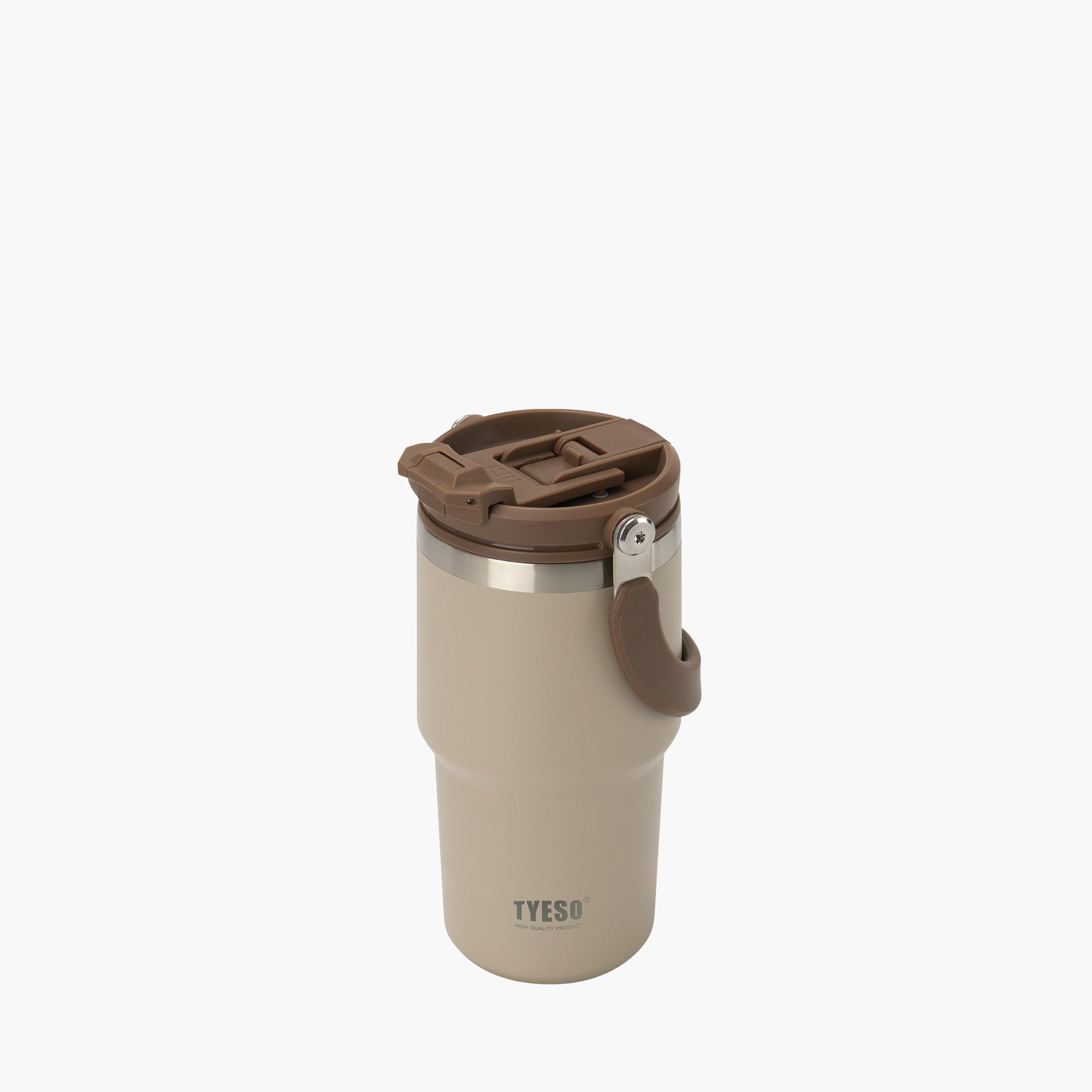 TYESO ROAM 2.0 Straw Tumbler in Mocha, 20 oz – lid detail #color_mocha