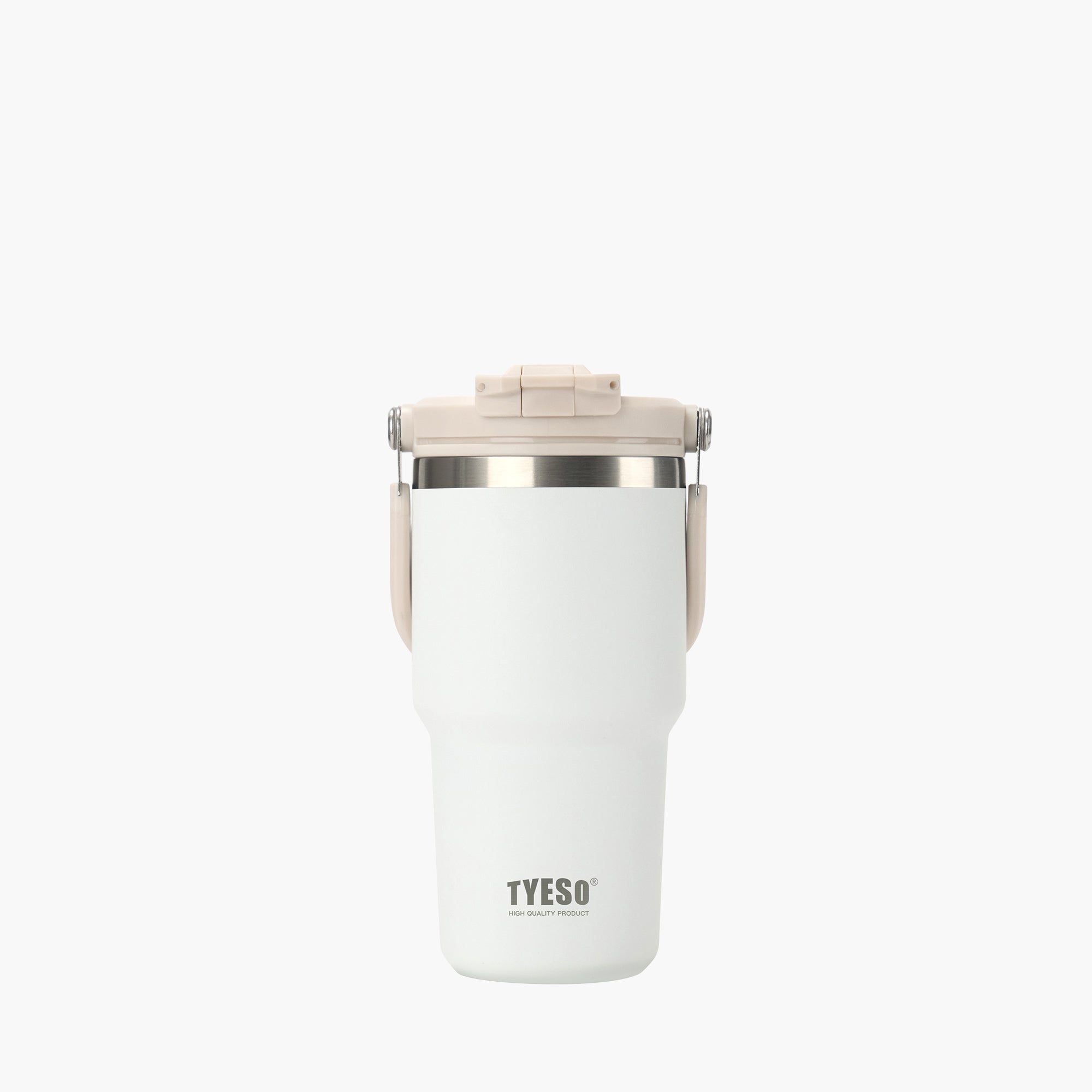 TYESO ROAM 2.0 Straw Tumbler in White, 20 oz – lid detail #color_white