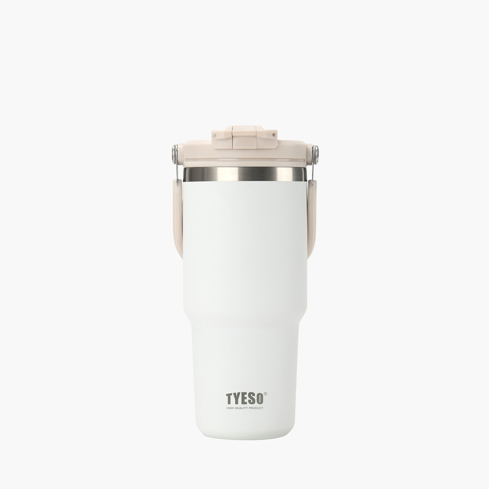 TYESO ROAM 2.0 Straw Tumbler in White, 25 oz – lid detail #color_white