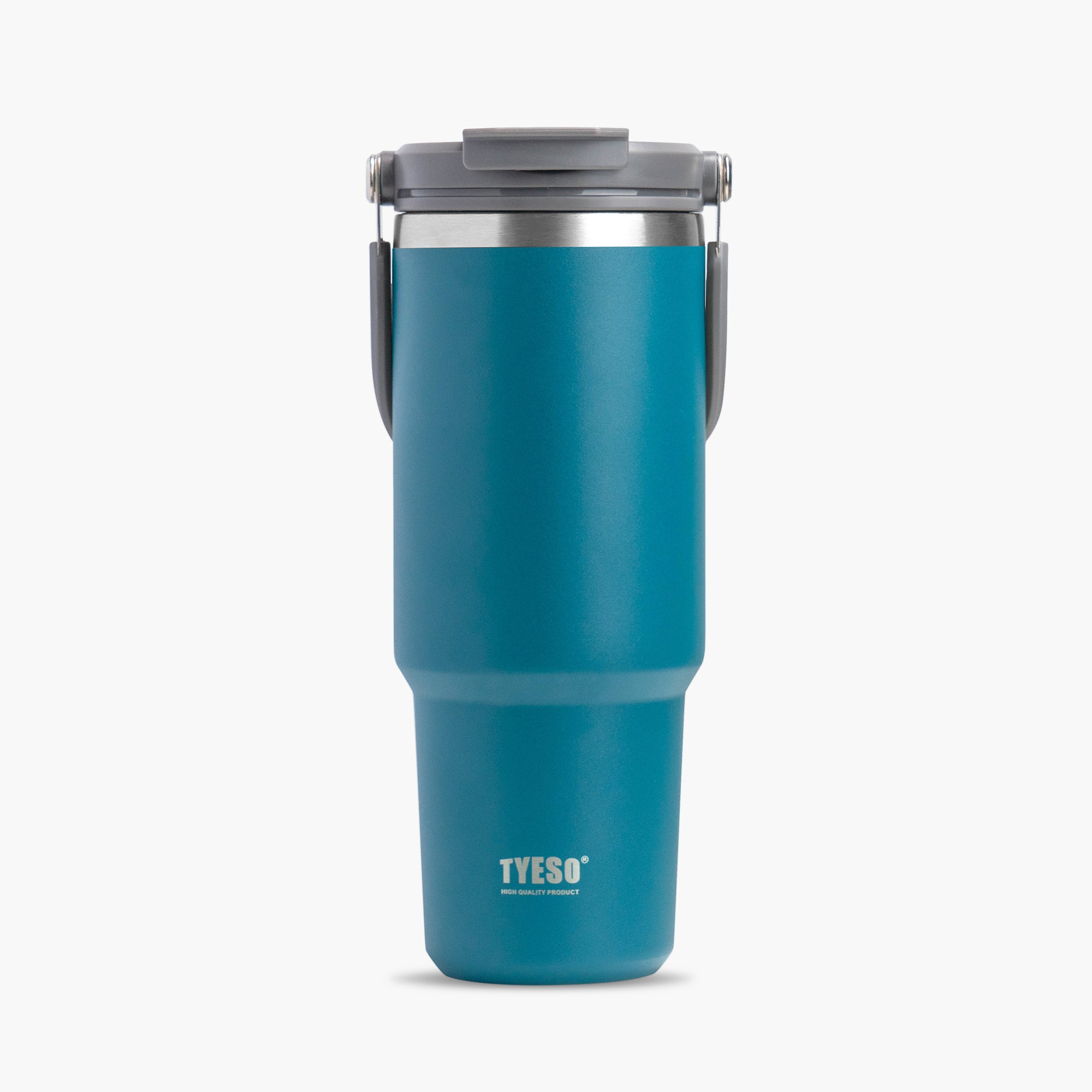 TYESO ROAM Straw Tumbler in Blue, 30 oz – lid detail #color_blue