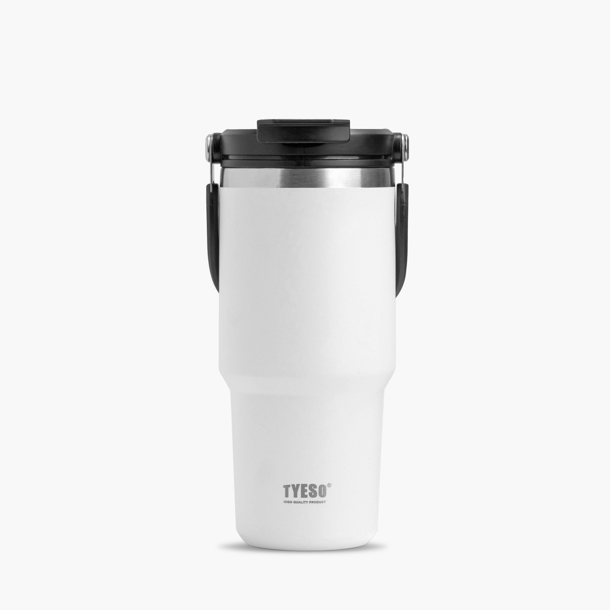 TYESO ROAM Straw Tumbler in White, 25 oz – lid detail #color_white