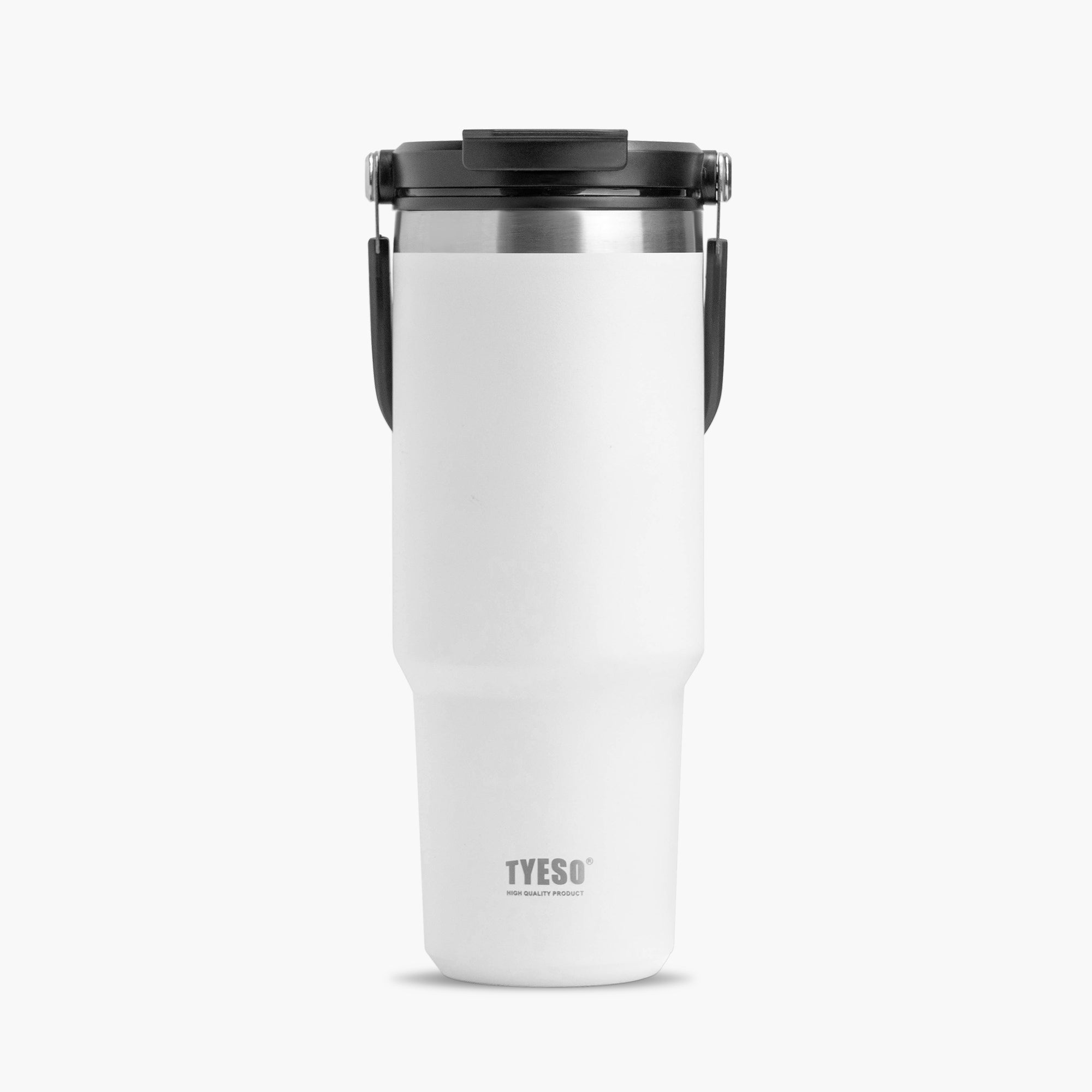 TYESO ROAM Straw Tumbler in White, 30 oz – lid detail #color_white