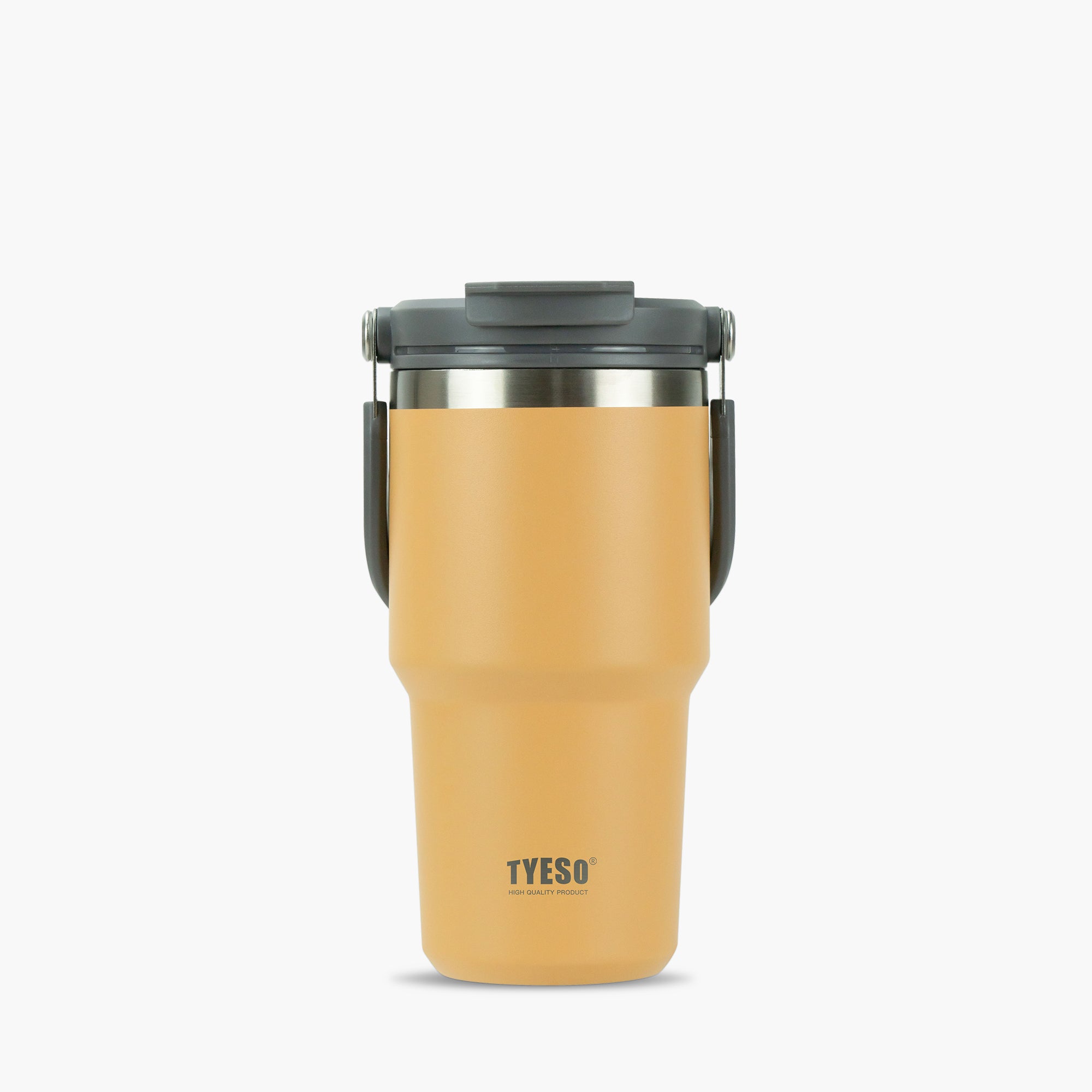 TYESO ROAM Straw Tumbler in Yellow, 20 oz – lid detail #color_yellow